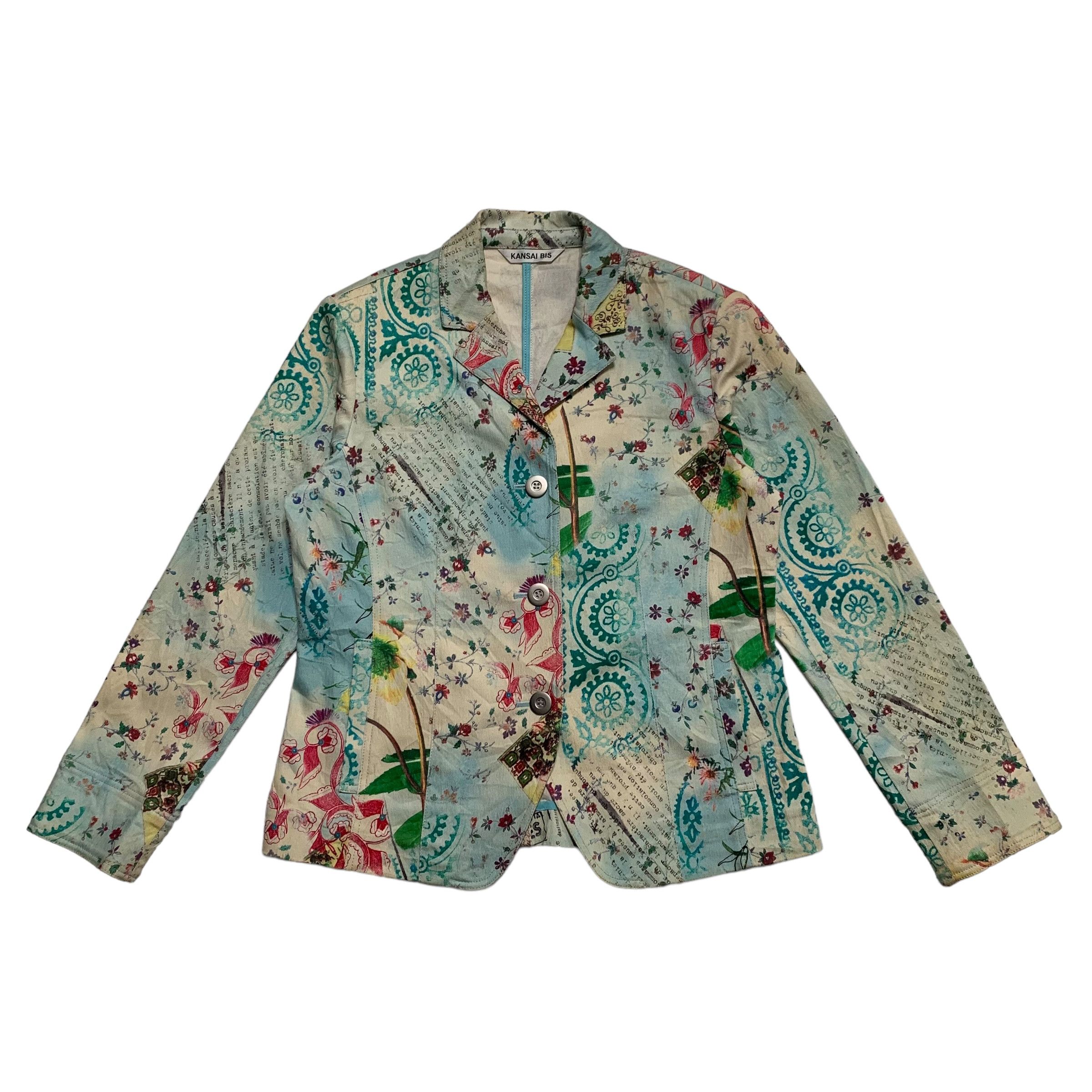 Kansai Yamamoto Kansai Bis Flower Design Multicolor Jacket Size M / US 6-8 / IT 42-44 - 1 Thumbnail