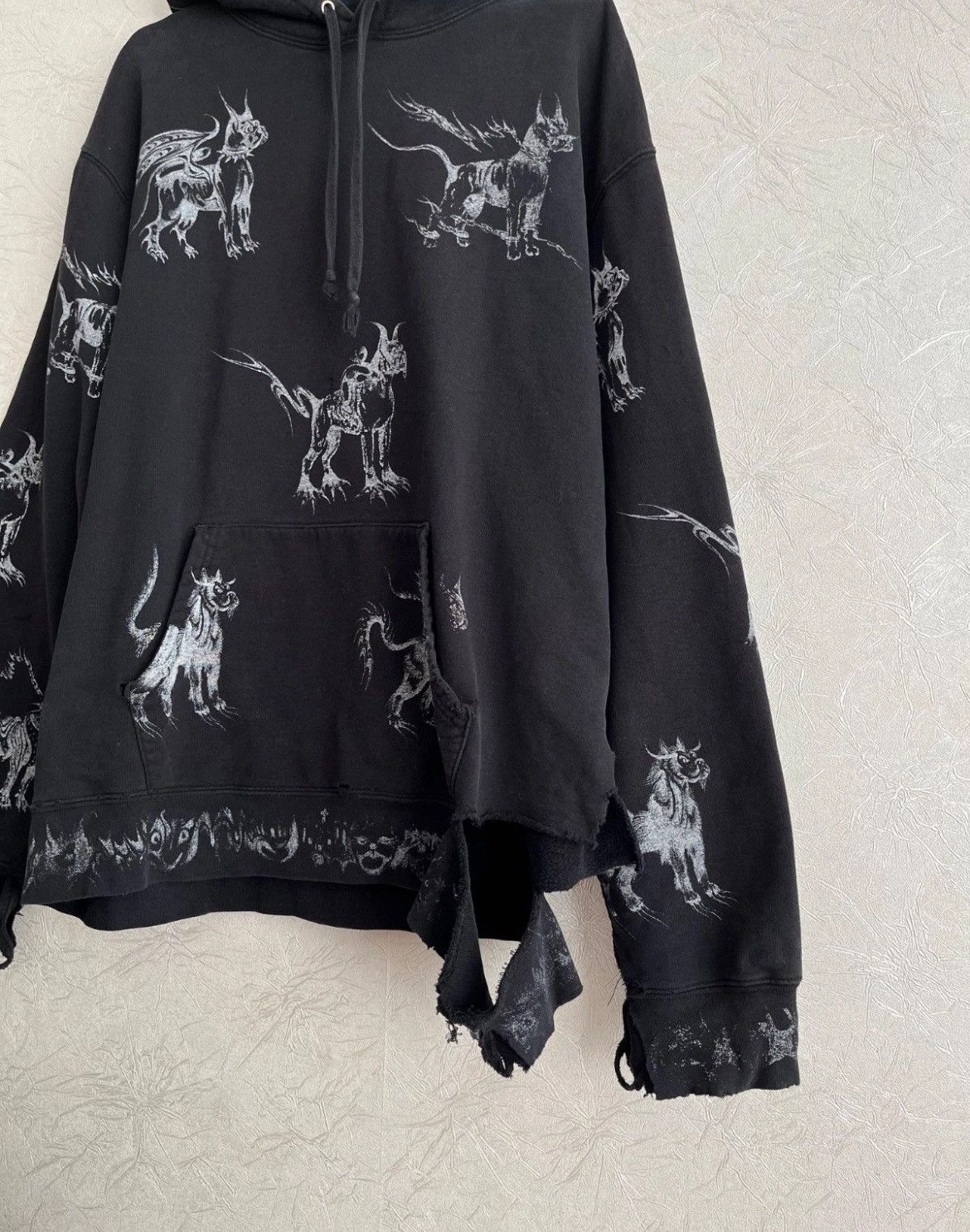 Supreme Supreme Hell Animals Dog All Over Print Distressed Hoodie XL Size US XL / EU 56 / 4 - 2 Thumbnail