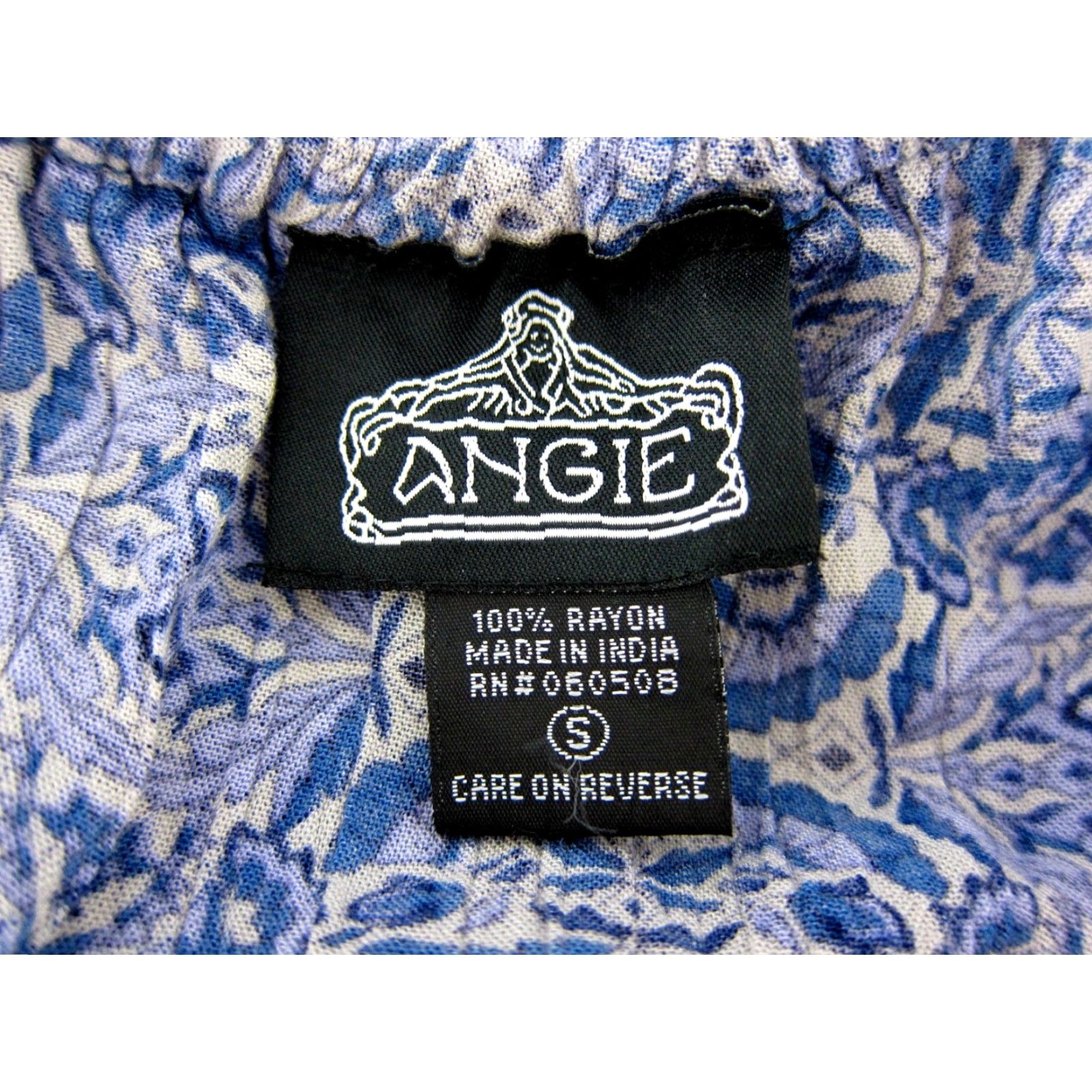 Vintage VINTAGE Angie 100% Rayon Blue White Floral One Shoulder Pocket Wide Leg Jumpsuit Small Size 28" / US 6 / IT 42 - 3 Thumbnail