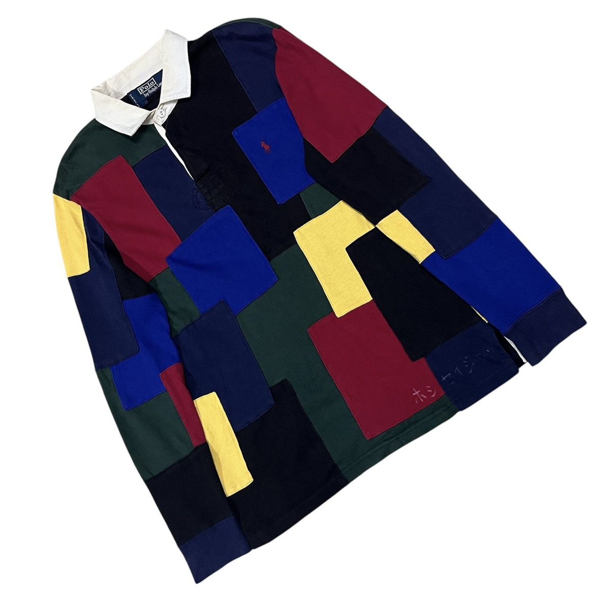 Polo Ralph Lauren Vintage Polo ralph lauren rugby patchwork Size US L / EU 52-54 / 3 - 3 Thumbnail