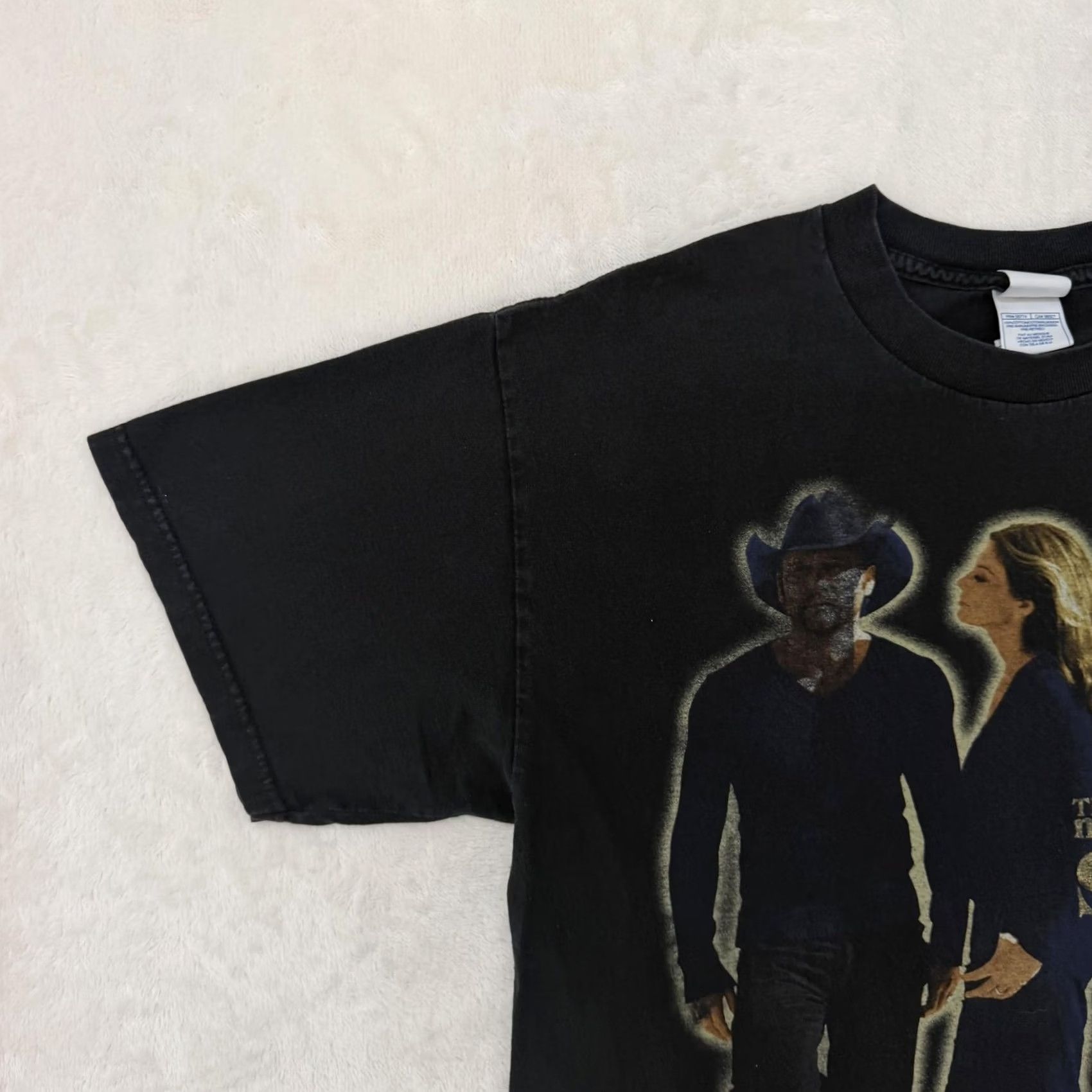 Vintage VINTAGE Tim McGraw Faith Hill Soul2Soul Tour Shirt Mens Large Black Double Sided Size US L / EU 52-54 / 3 - 6 Thumbnail