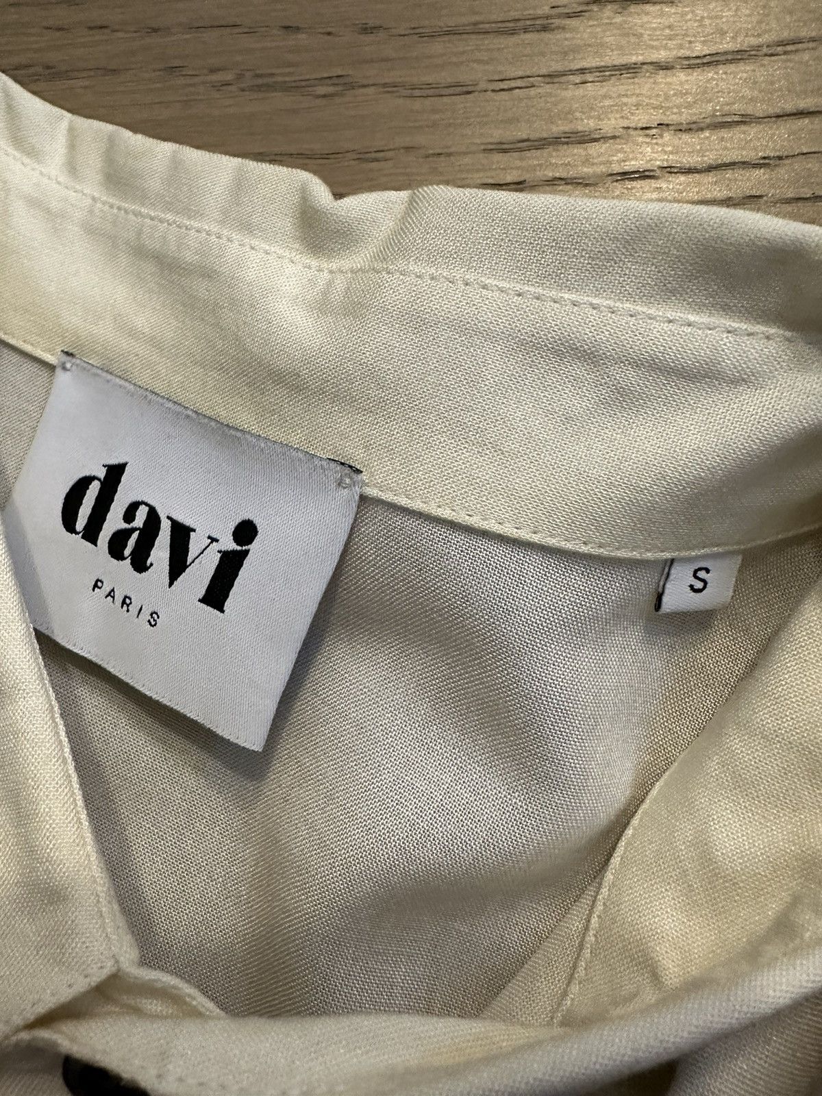 SSENSE Davi Paris White Paint Button-Up Size US S / EU 44-46 / 1 - 5 Thumbnail