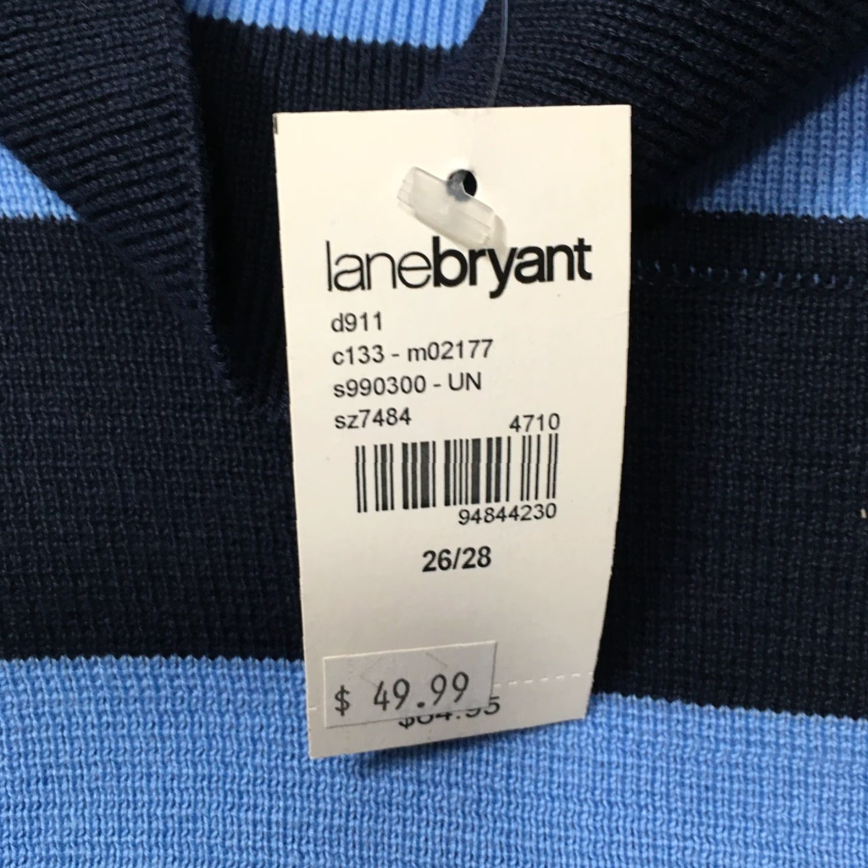 Vintage Lane Bryant Cotton Cowl Neck Knit Sweater Size 28/ XS? wait no. Size 4XL / US 24-26 - 3 Thumbnail