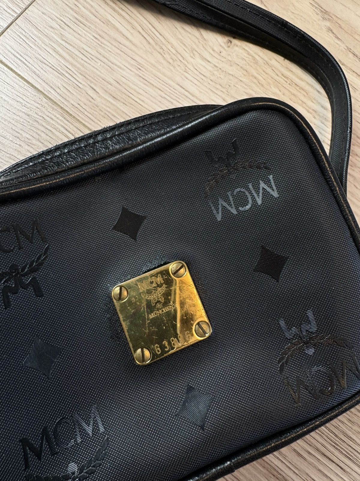 MCM MCM Vintage Monogram Handmade Shoulder Mini Bag Luxury Size ONE SIZE - 3 Thumbnail