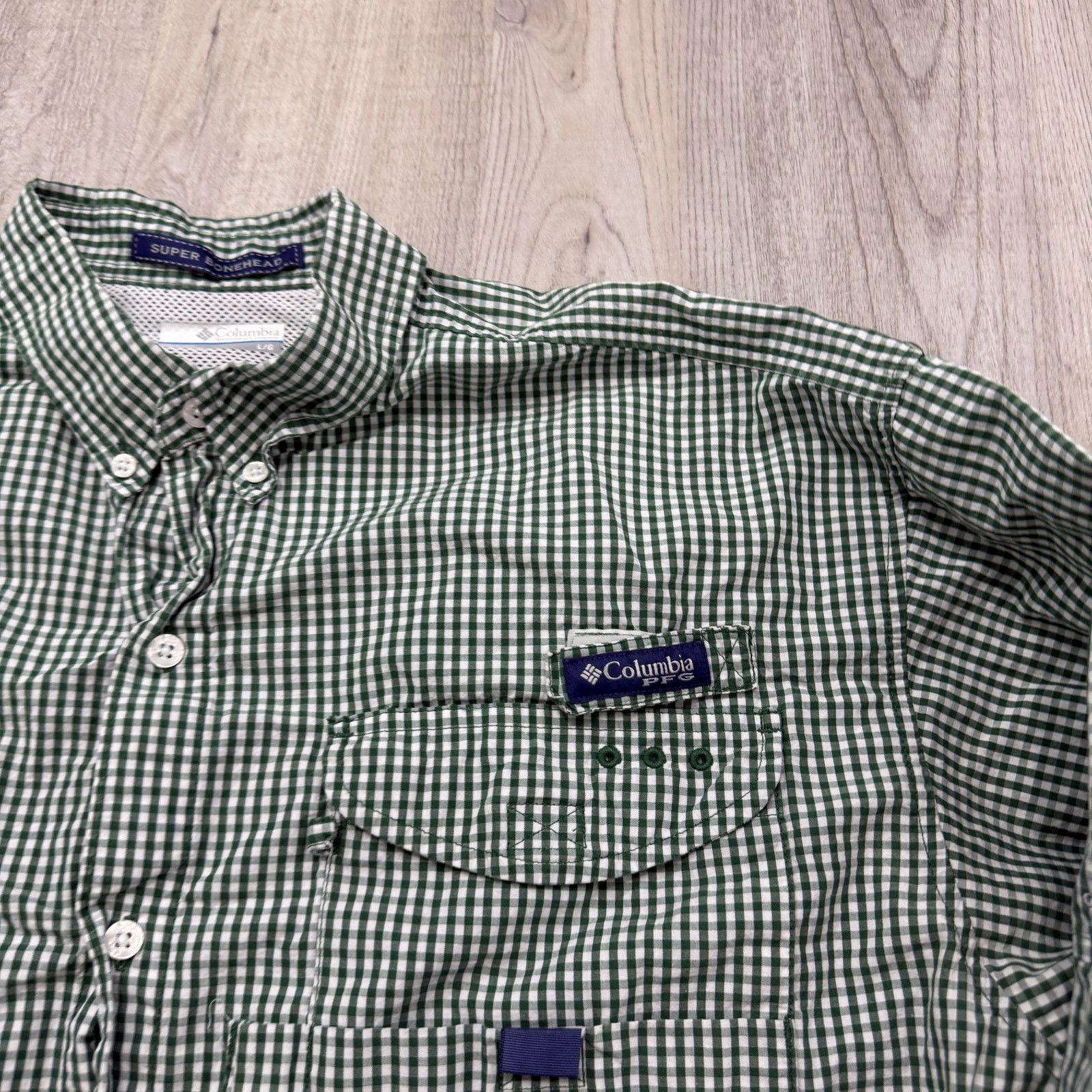 Columbia Columbia PFG Colorado State Rams Shirt Men's Large Green Size US L / EU 52-54 / 3 - 3 Thumbnail