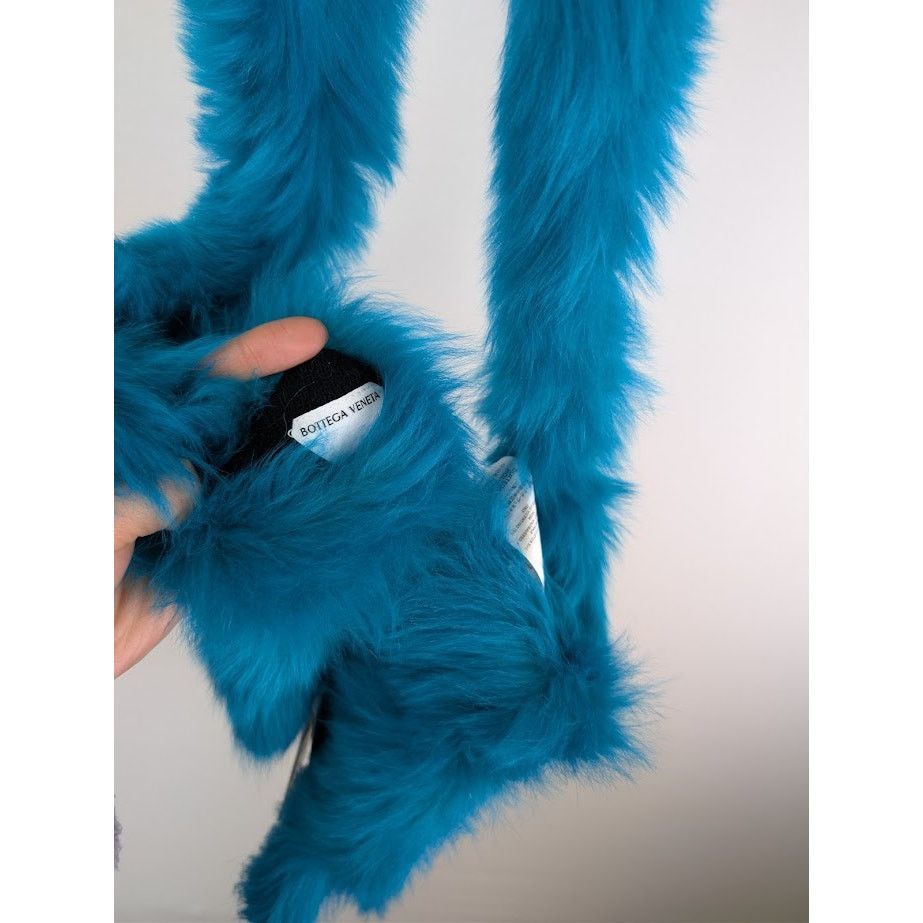 Bottega Veneta o1rshd1 Size: 8.5 / Toscana Shearling Gloves in Blue Size ONE SIZE - 14 Thumbnail