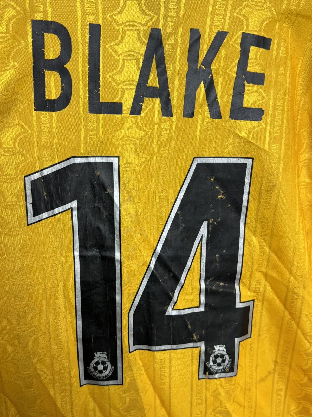 Other Blackburn Rovers 98/00 Match Worn Away Blake Football Jersey Size US XL / EU 56 / 4 - 3 Thumbnail
