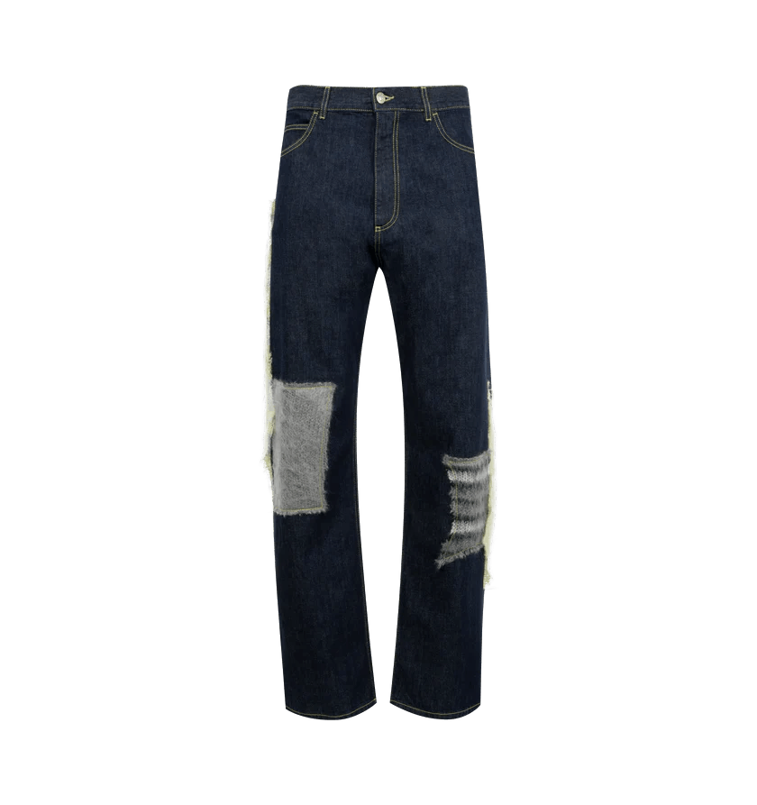 Marni o1h1sh11224 Mohair Patch Jeans in Black Size US 36 / EU 52 - 1 Thumbnail
