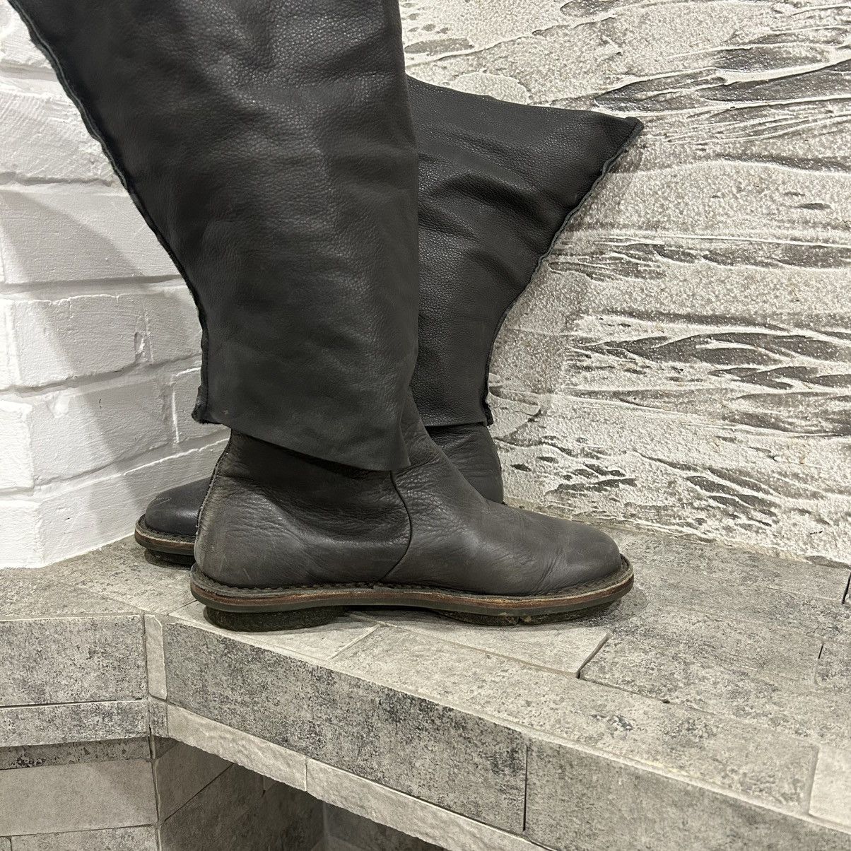 Trippen Trippen Avant Garde Asymmetrical Leather High Boots ma+Style Size US 6 / EU 39 - 13 Thumbnail