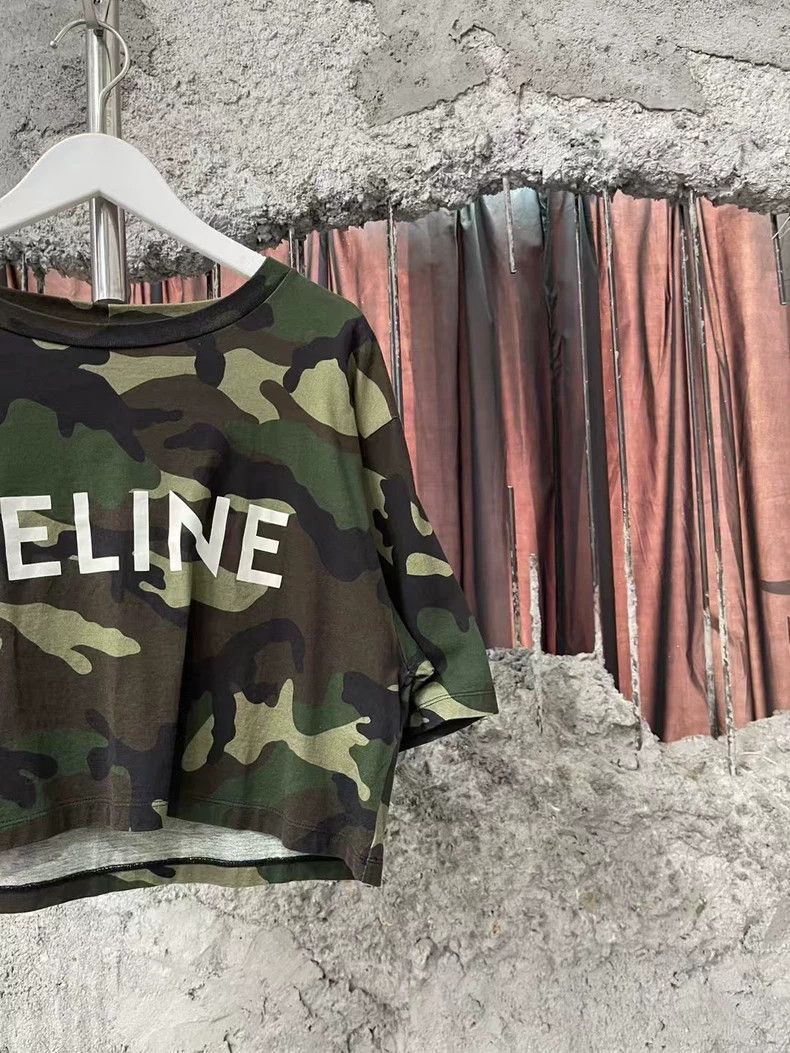 Celine Celine Camouflage Short Sleeve Shirt Size US S / EU 44-46 / 1 - 4 Thumbnail