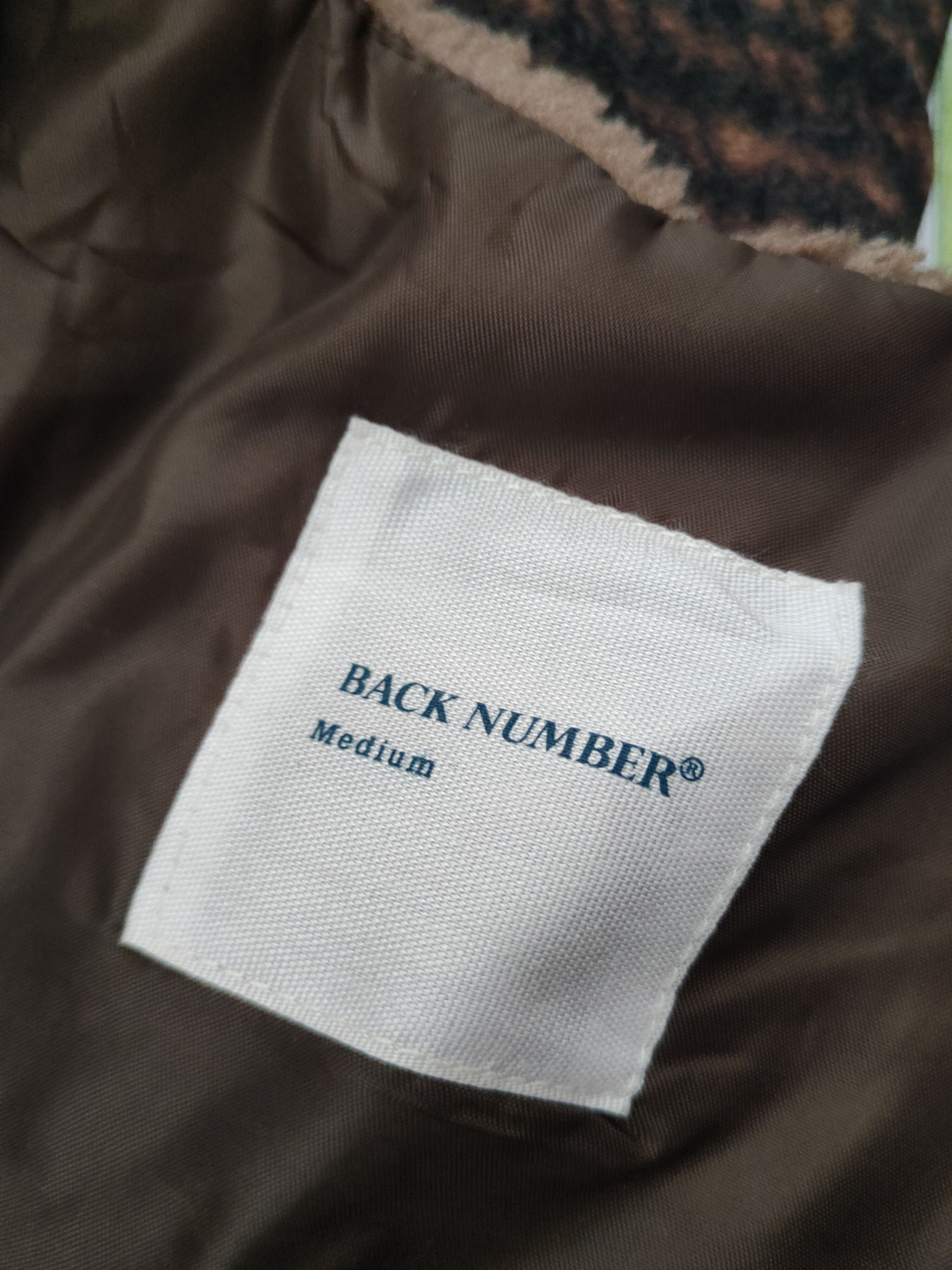 Japanese Brand × Vintage Back Number Dark Brown Fur Faux Sweater Coats Size M / US 6-8 / IT 42-44 - 12 Thumbnail
