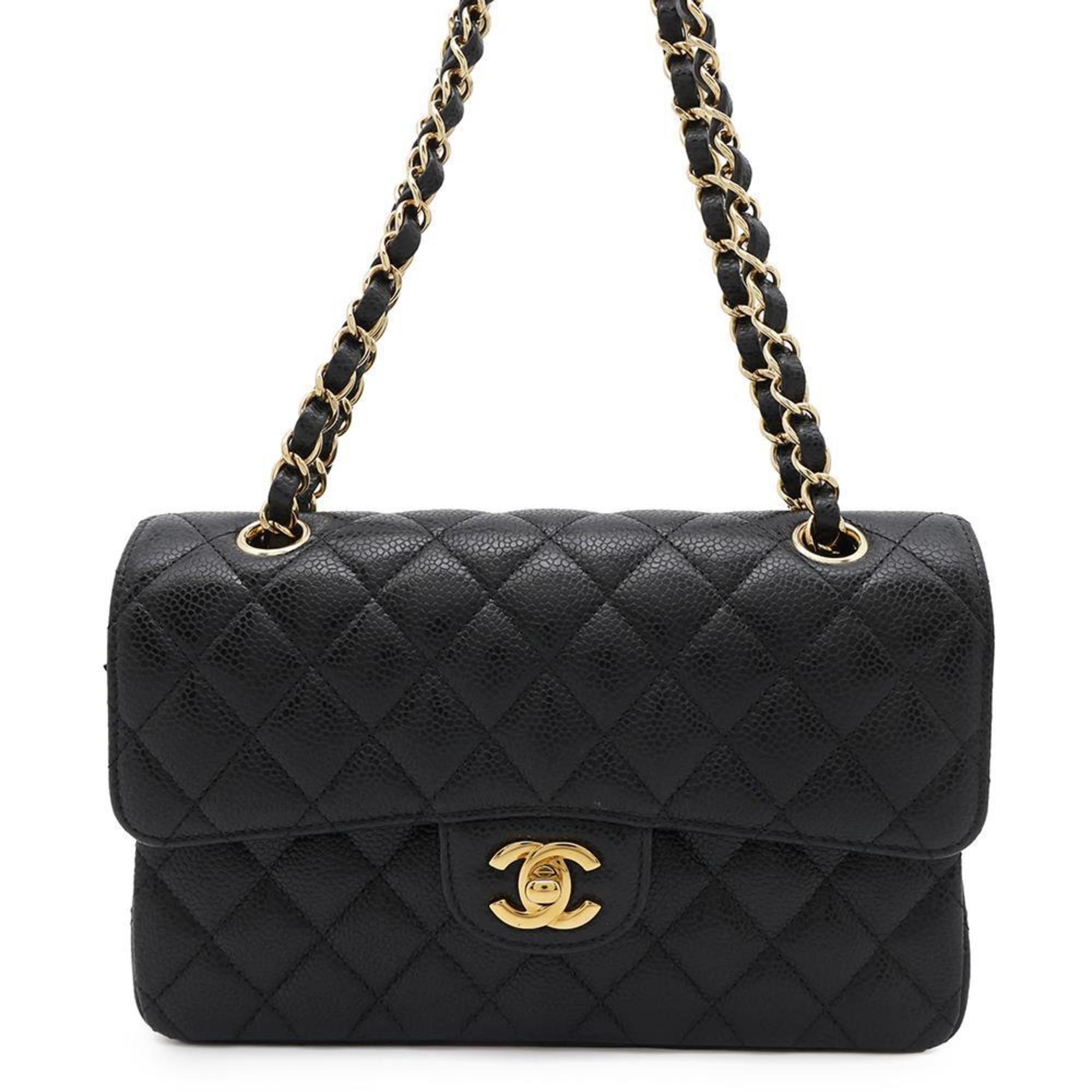 Chanel Chain Shoulder Bag Matelasse 23 Coco Mark Double A01113 Chanel Flap Black, Women's