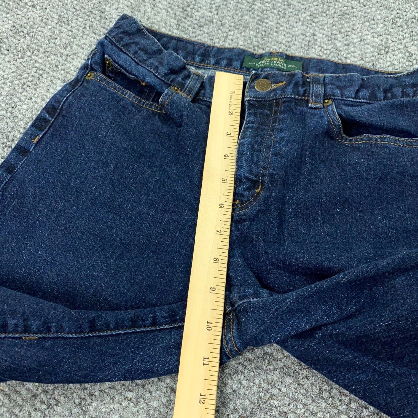 Ralph Lauren Lauren Jeans Co. Womens Jeans Classic Straight Stretch 28 Blue 4 Denim 5-Pocket - Regular Rise Mid Vintage No Size 28" / US 6 / IT 42 - 6 Thumbnail