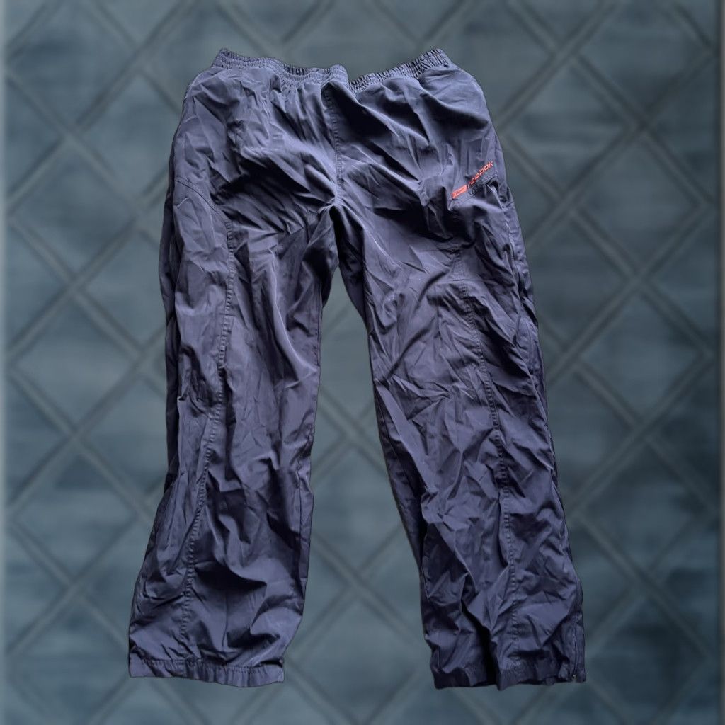 Reebok VINTAGE Reebok Pants Regular Navy Blue Lightweight Breathable Tapered 32 Inseam Men/L Size US 33 - 1 Thumbnail