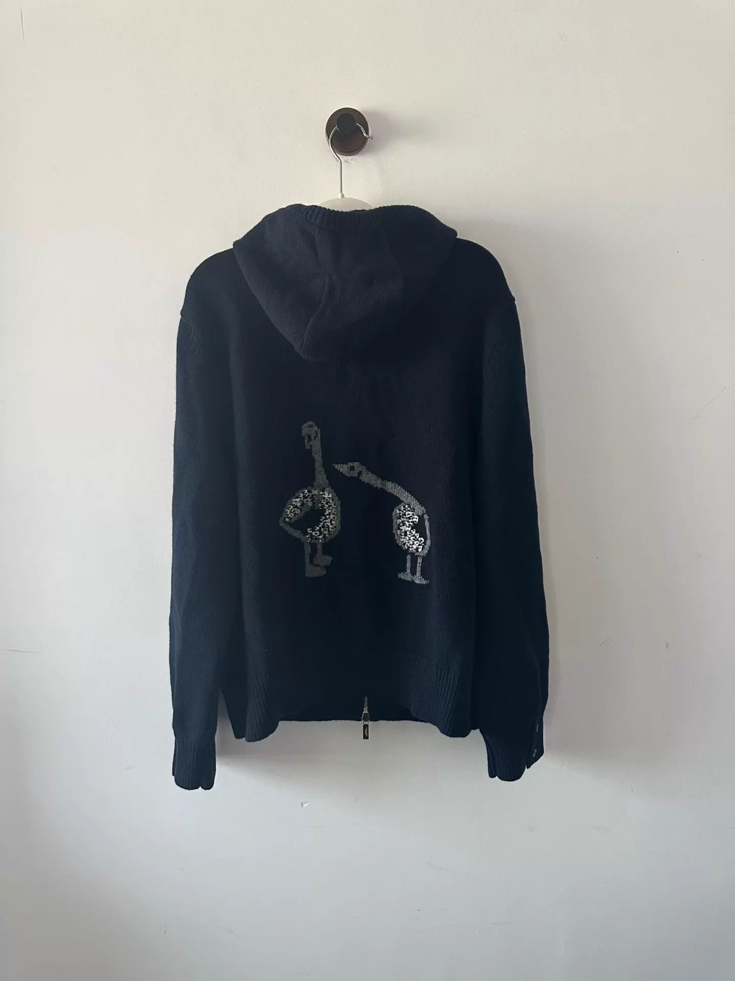 Thom Browne Thom Browne New Embroidered Wool Zip Hoodie 5 Size US XXL / EU 58 / 5 - 2 Thumbnail