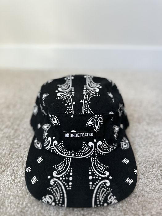 Undefeated Undefeated Cap Black Paisley | Grailed