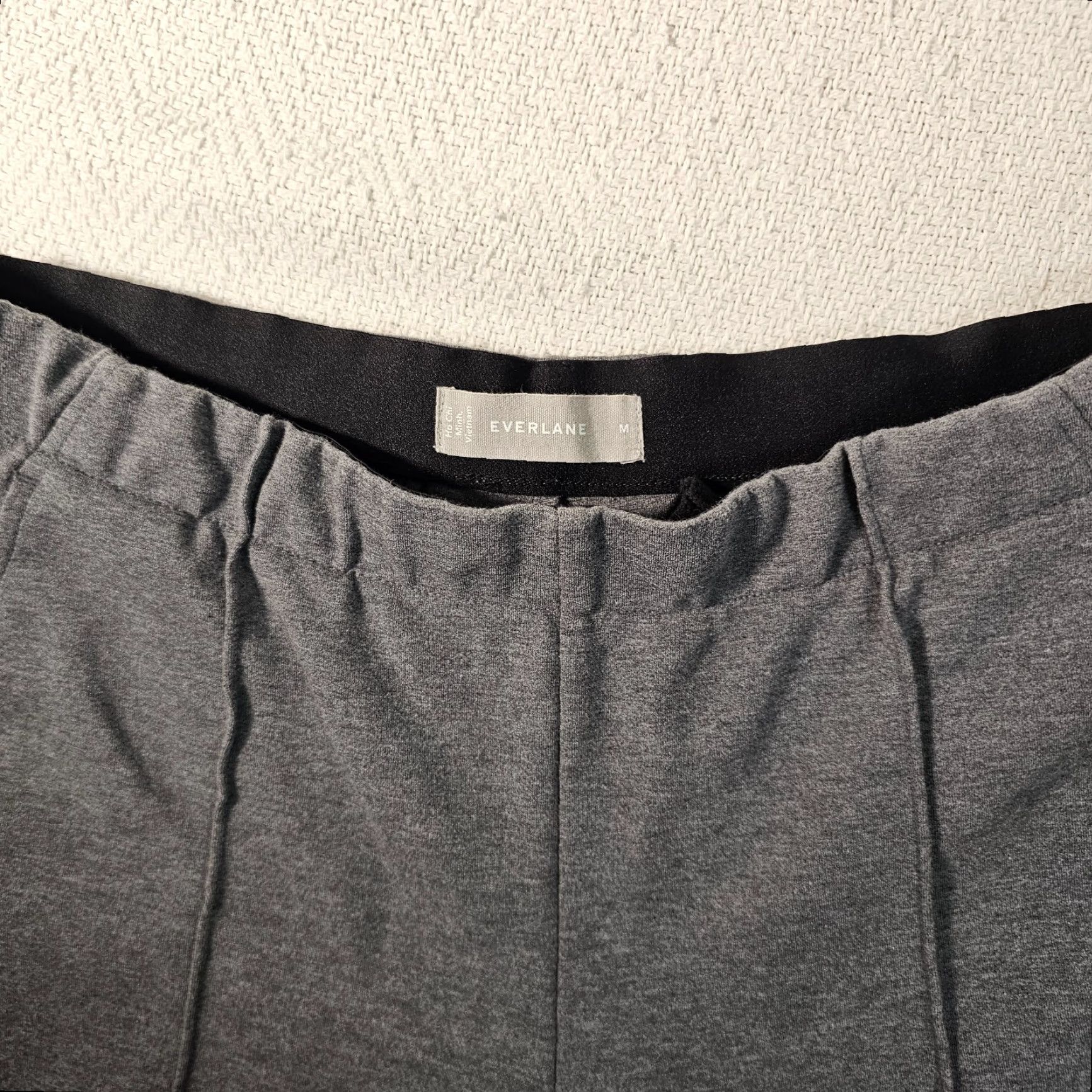 Everlane Everlane The Dream Pant M Pleated Pull On Cotton Blend Heather Gray Size 32" / US 10 / IT 46 - 3 Thumbnail