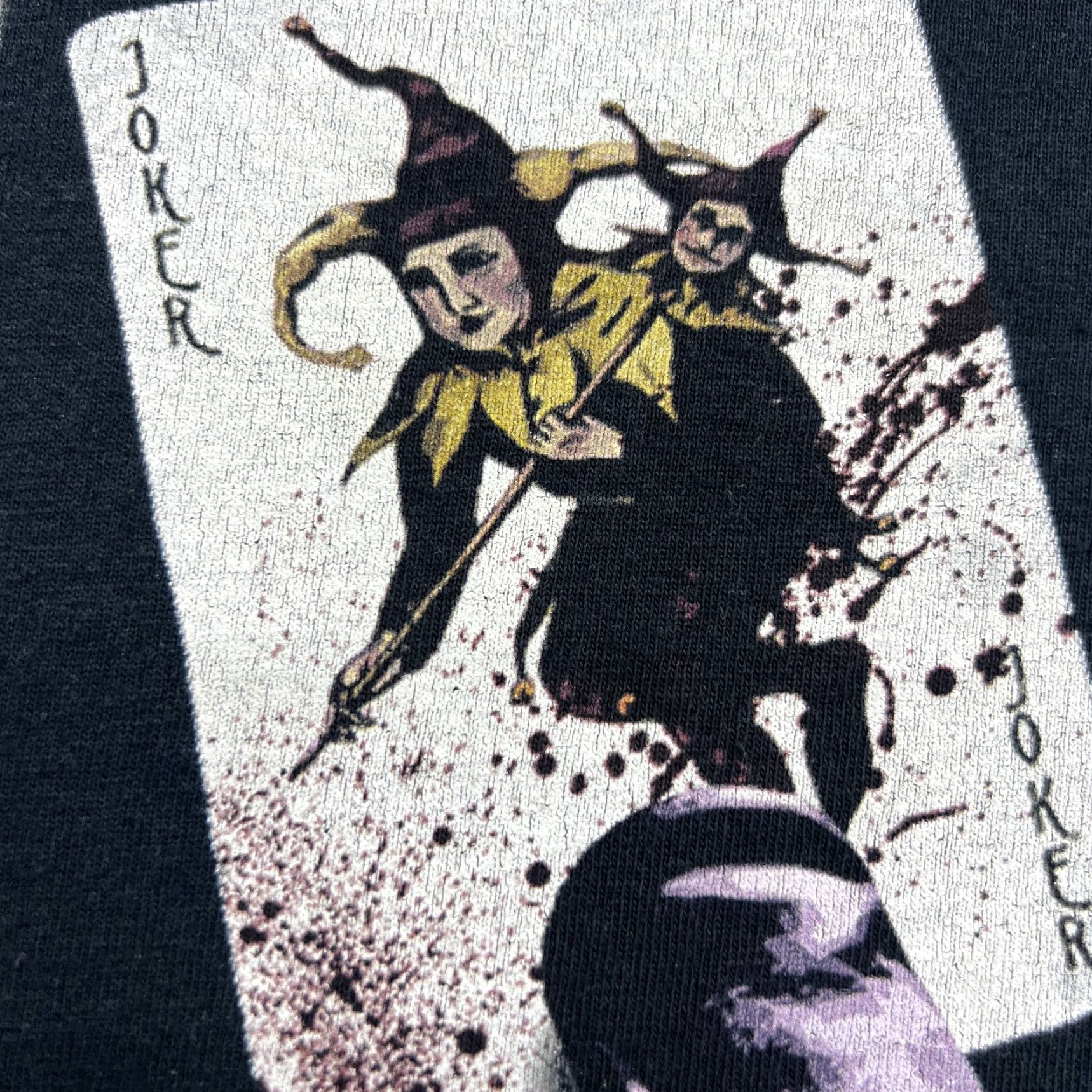 Gildan The Joker 2010 Era Mens T-Shirt Large Gildan Heavy Cotton Black Card Villain Tee Size US L / EU 52-54 / 3 - 4 Thumbnail