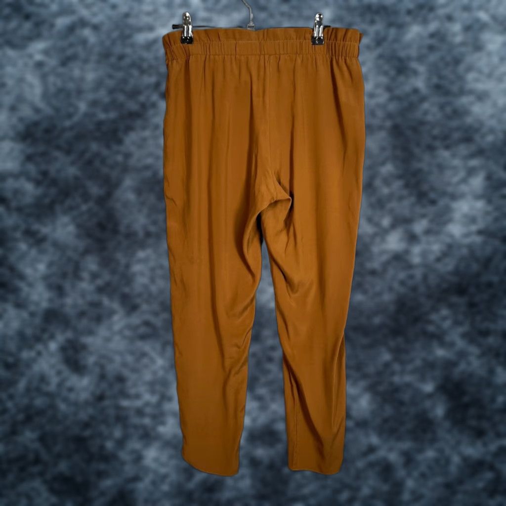 Ramy Brook Ramy Brook Womens XS Silk-Blend Tapered Leg Camel Trousers Size 26" / US 2 / IT 38 - 1 Thumbnail