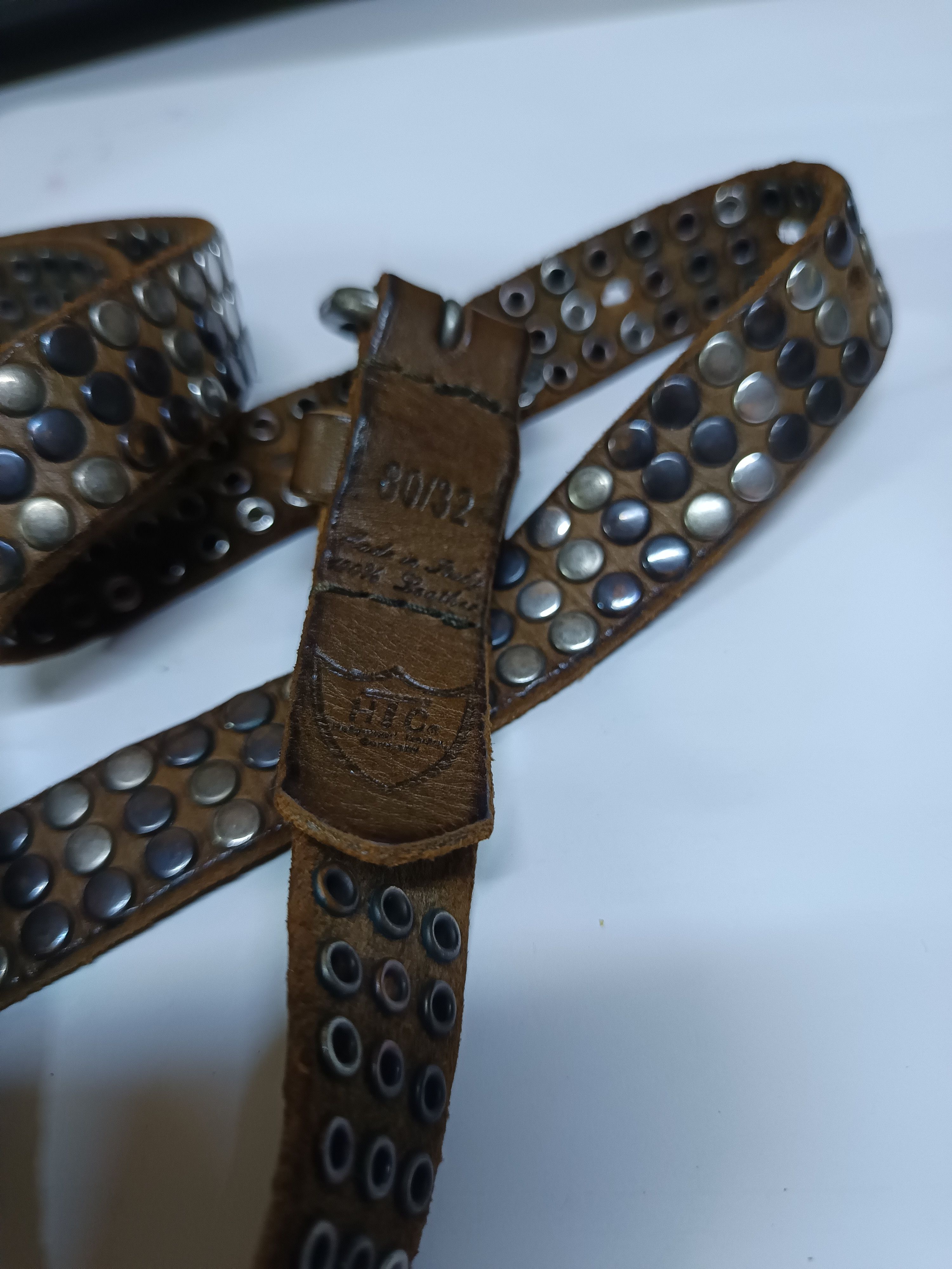 Vintage hTc stud belt