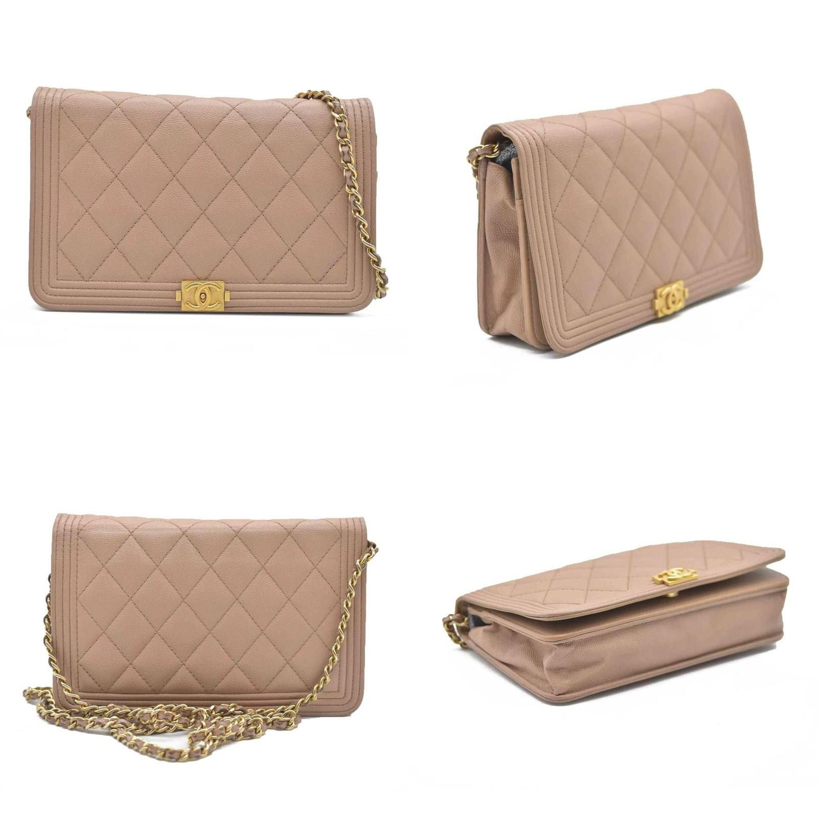 Chanel $3575 Chanel Caviar Quilted Boy Wallet On Chain WOC Dark Size ONE SIZE - 2 Thumbnail