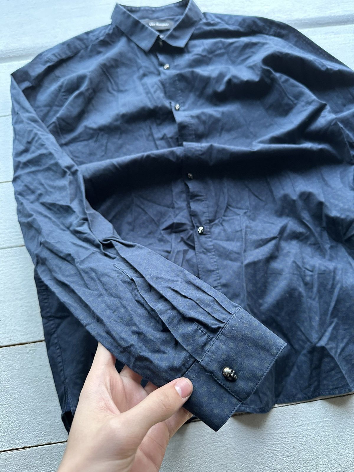 The Kooples 🚨The Kooples Paris skull monogram Long Sleeve Shirt Relaxed Size US L / EU 52-54 / 3 - 9 Thumbnail
