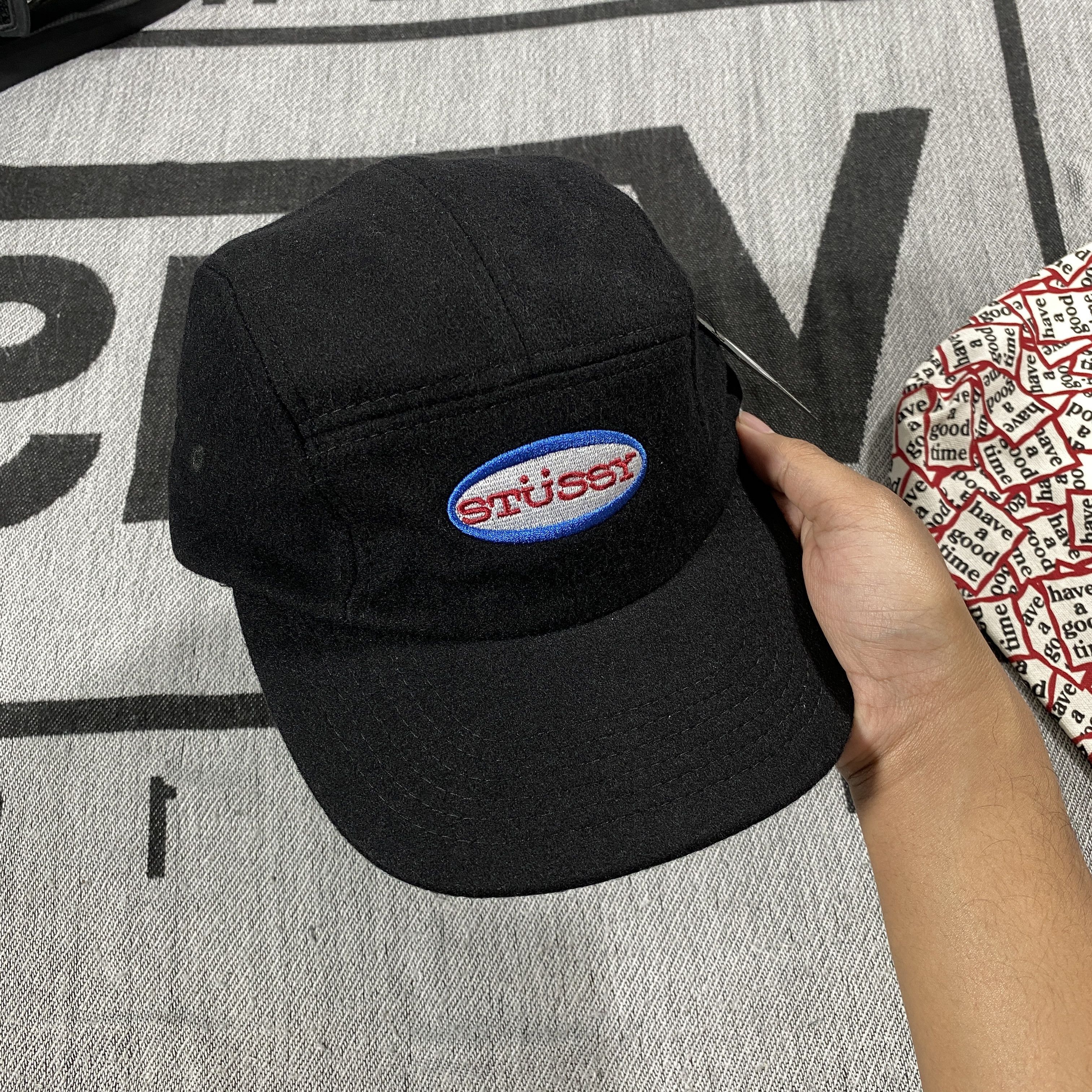 Stussy 5 Panel Cap Black | Grailed