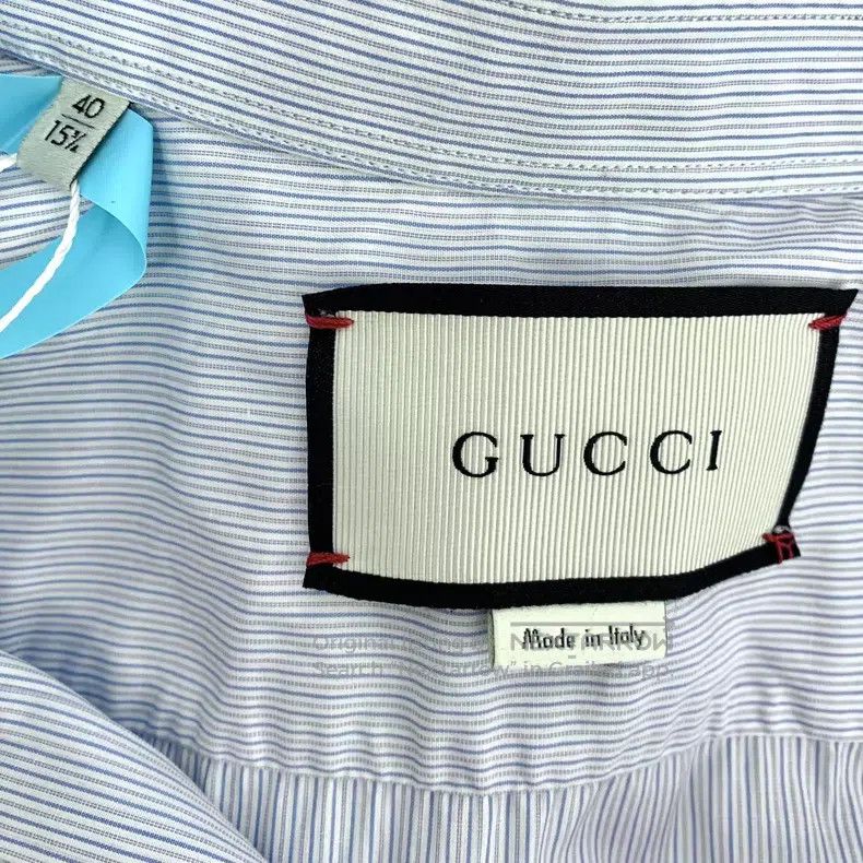Gucci Gucci Light blue striped neckline embroidery cotton lapel Size US XXS / EU 40 - 5 Thumbnail