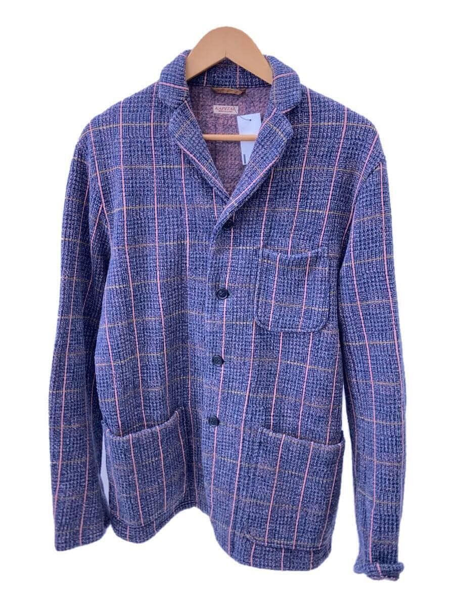 image of Kapital Checkered Jacket in Navy, Men's (Size XL)