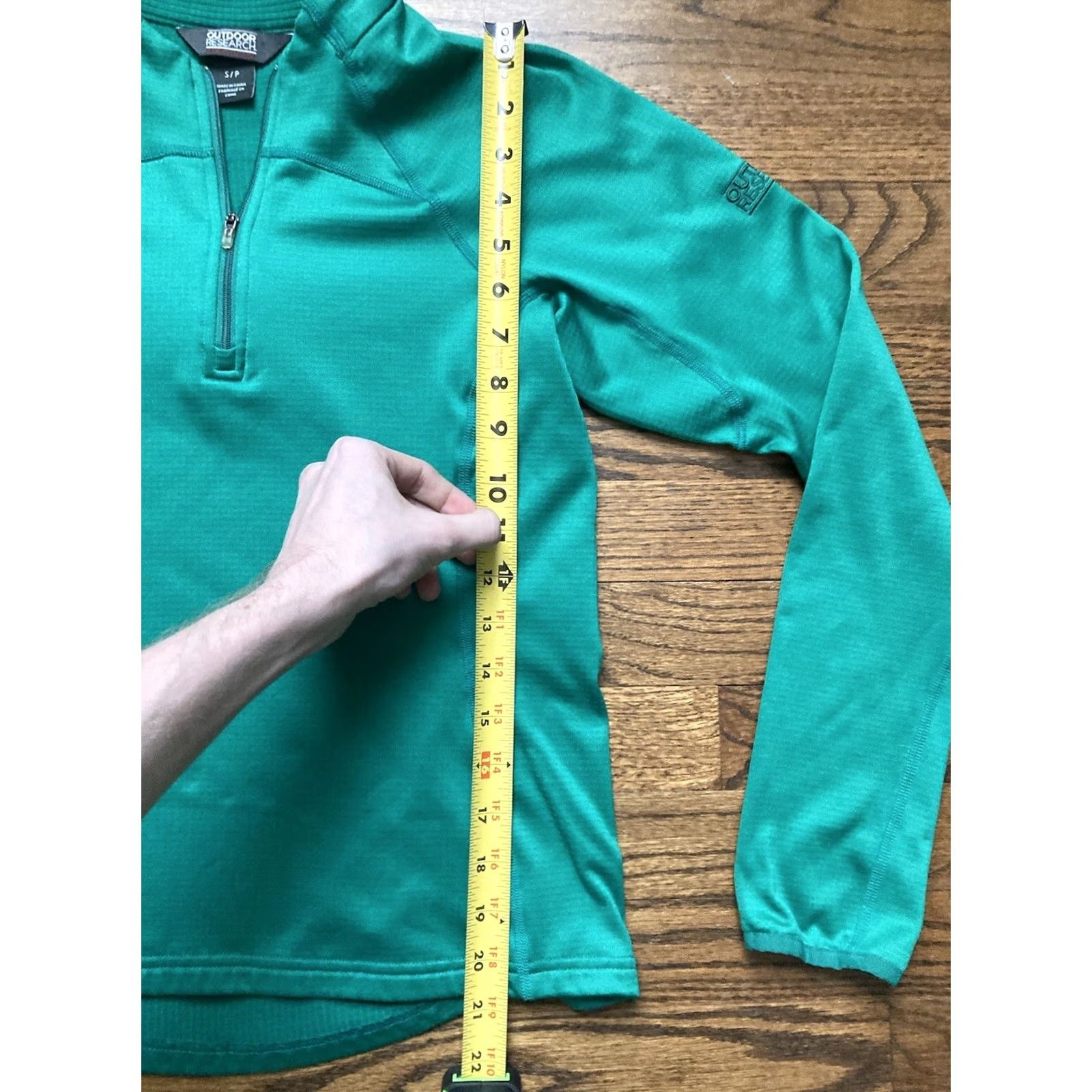 Outdoor Research Outdoor Research Jacket Womens Small Green Radiant LT 1/4 Zip Waffle Fleece Size S / US 4 / IT 40 - 7 Thumbnail