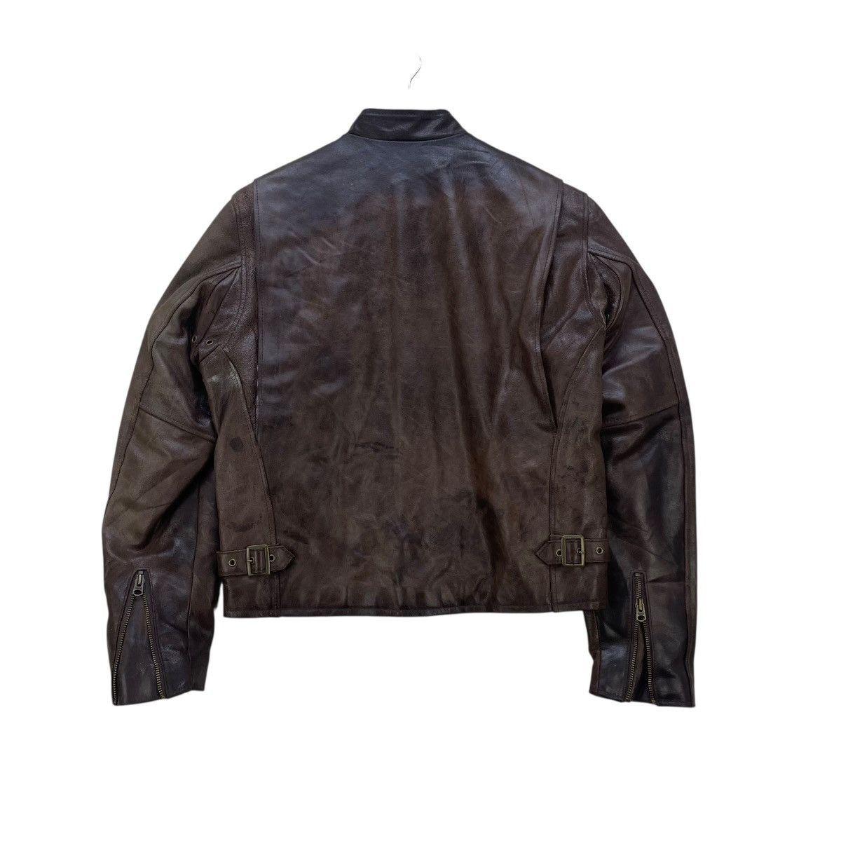 Genuine Leather 💥Vintage Cowhide Leather Riding Cafe Racer Jacket Size US M / EU 48-50 / 2 - 2 Thumbnail