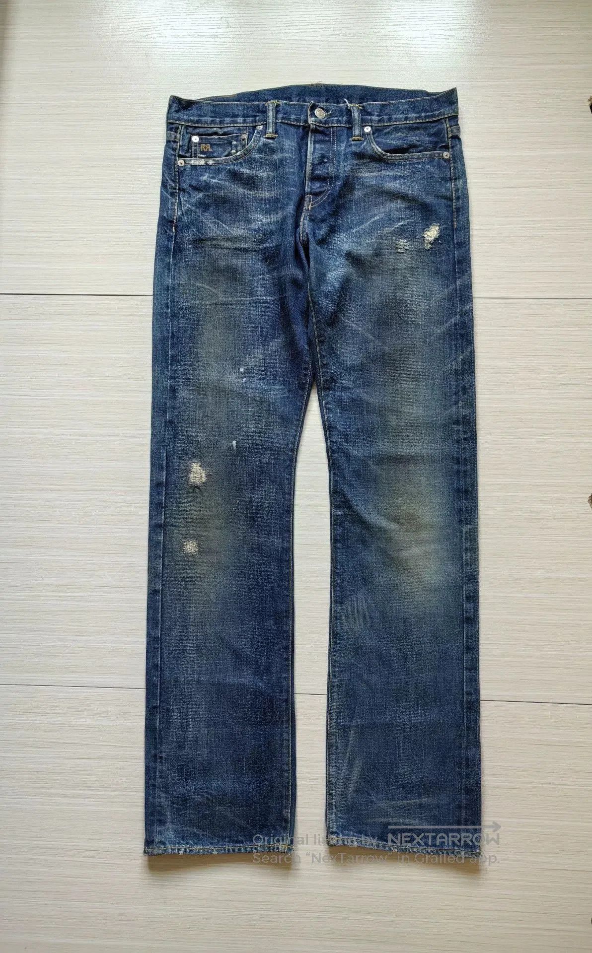 RRL Ralph Lauren rrl double rl straight leg denim jeans. Size US 30 / EU 46 - 3 Thumbnail