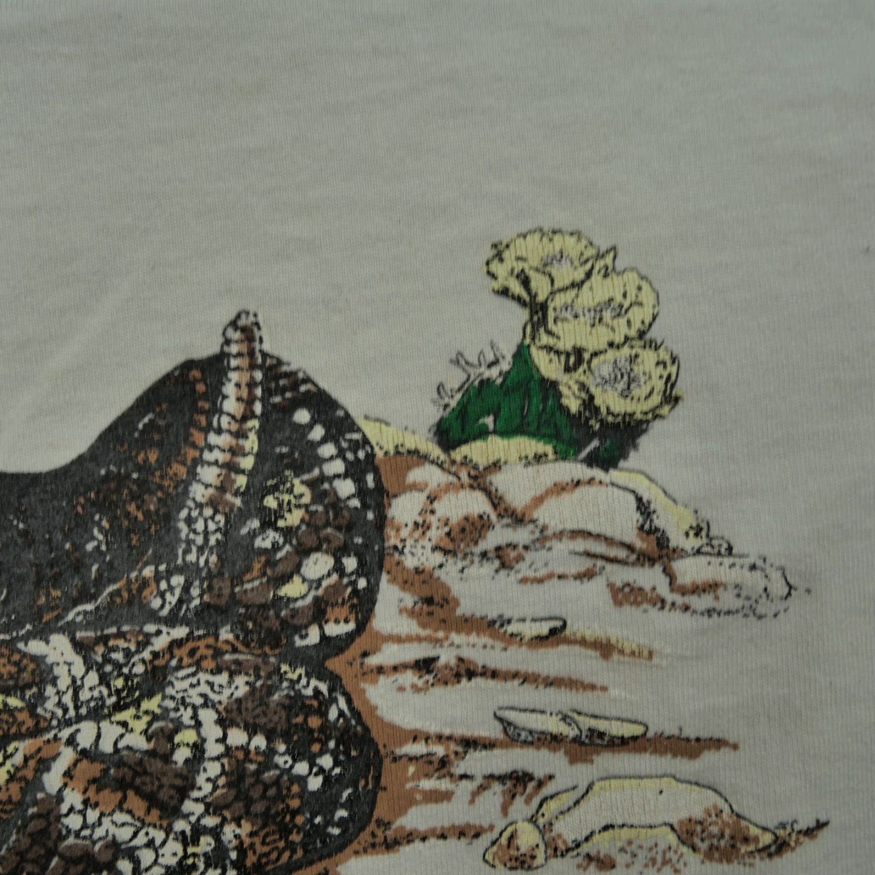 Vintage VINTAGE Waynoka Rattlesnake Hunt T Shirt Mens Large White Animal Snake 90s Shirt Mens Large White 90s Art Size US L / EU 52-54 / 3 - 4 Thumbnail