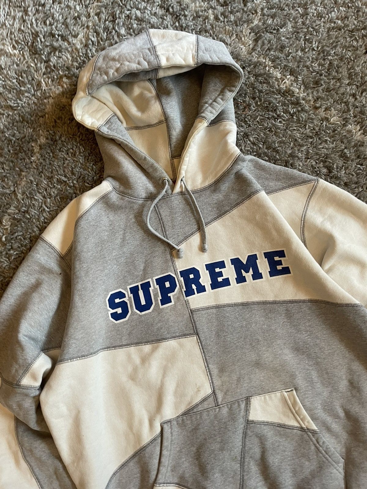 Patchwork Jacket Supreme Mohair Hooded Work Jacket Supreme PLAID