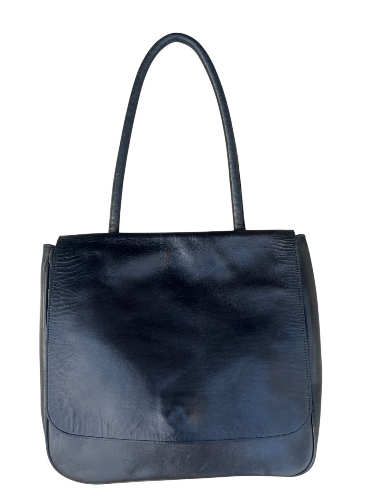 Leather Vintage B. Stuff Japan Patina Black All Leather Bag Size ONE SIZE - 6 Thumbnail