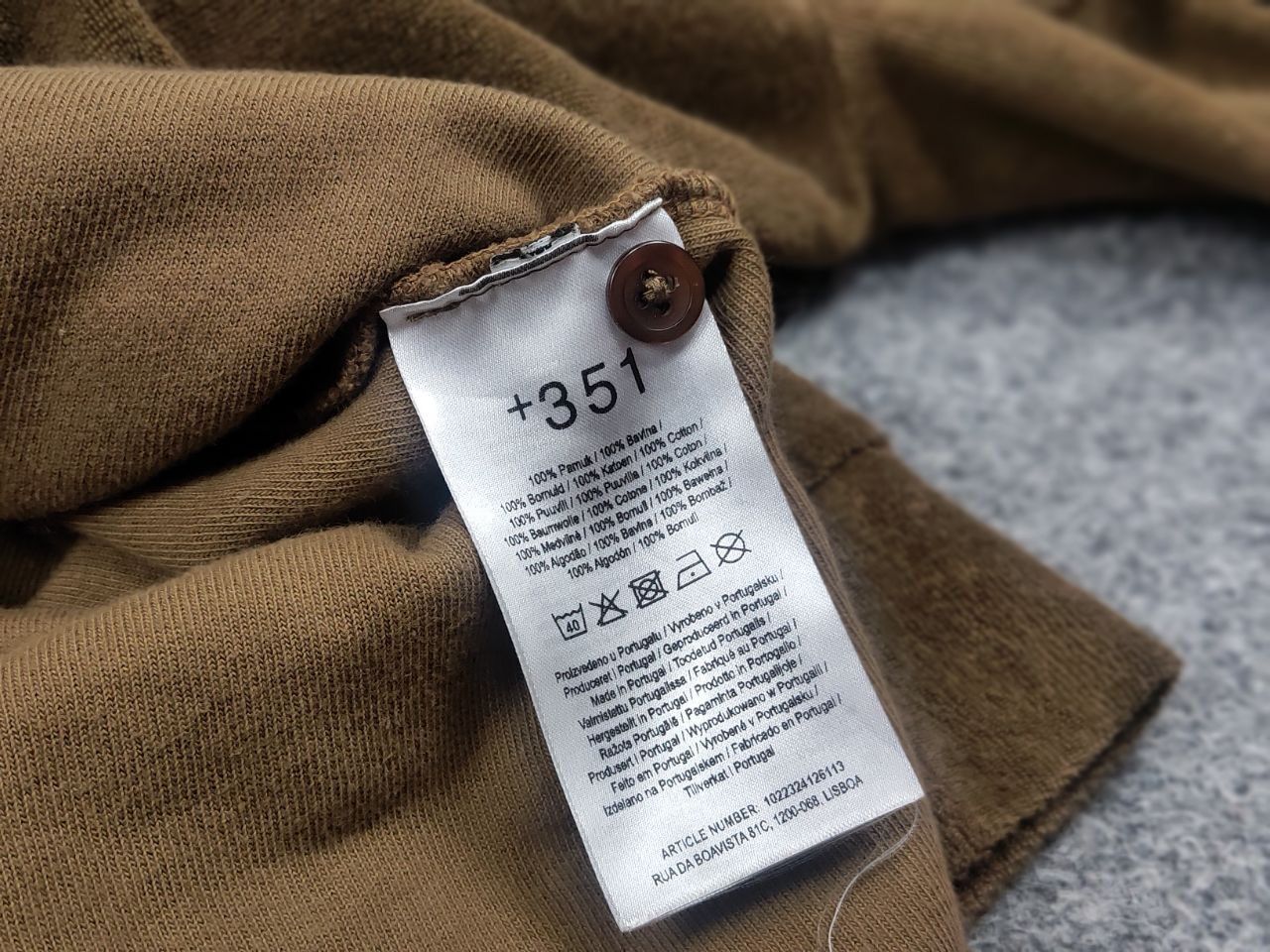 Vintage Plus 315 Designed in Lisbon Overshirt Button Velour brown Size US XL / EU 56 / 4 - 13 Thumbnail