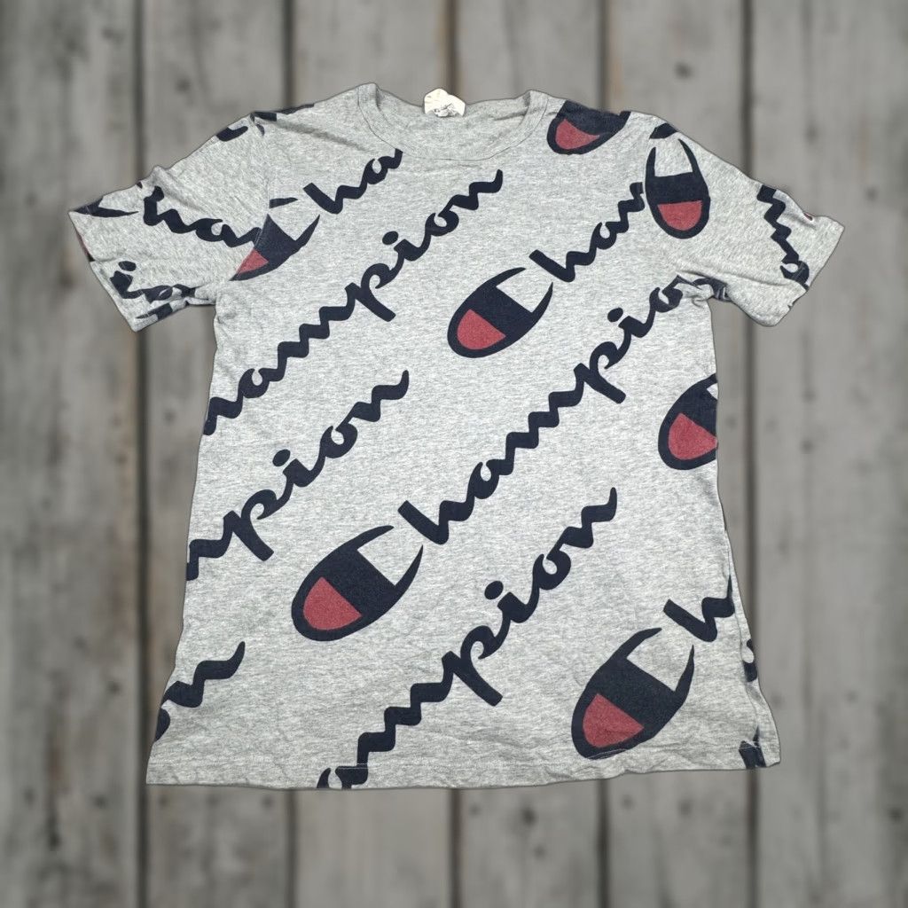 Champion Champion Gray Shirt Mens Medium Graphic Print Crew Neck Athletic Tee Size US M / EU 48-50 / 2 - 1 Thumbnail