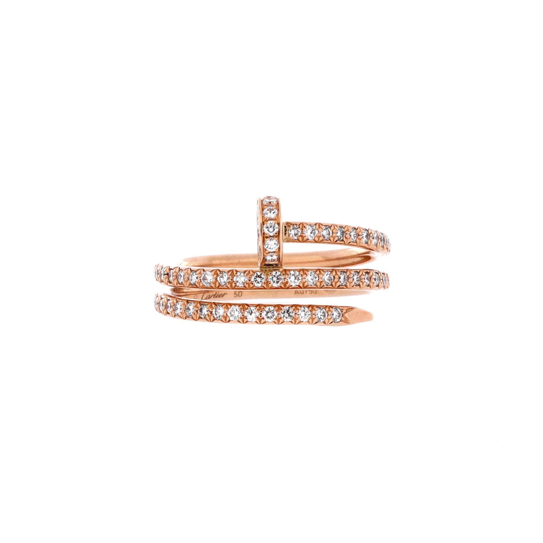 Cartier Juste un Clou Paved Double Ring Size ONE SIZE - 1 Thumbnail