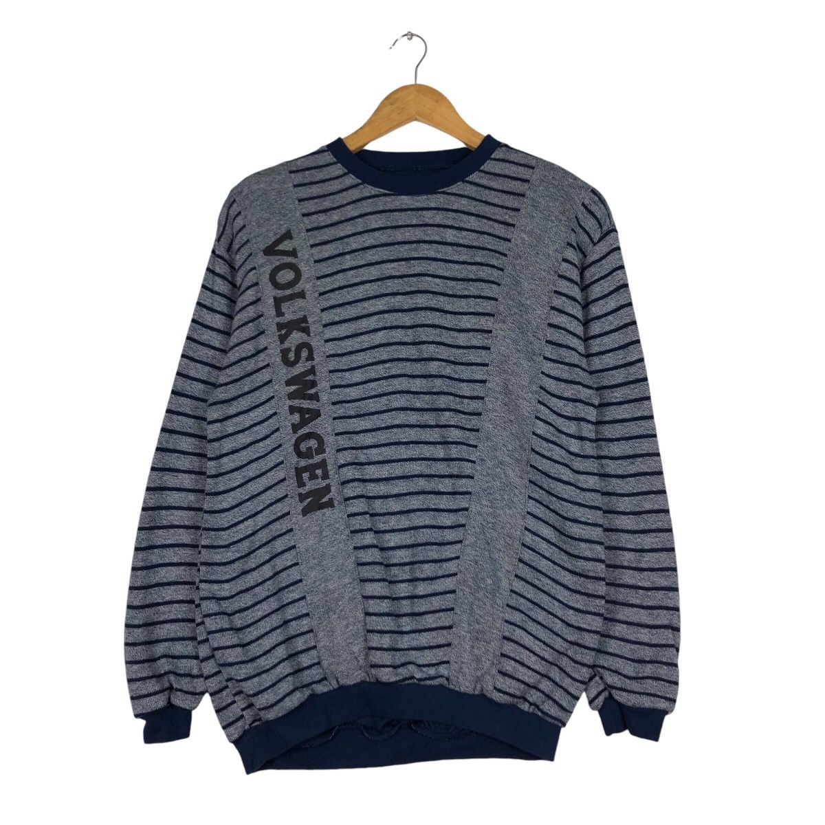 Japanese Brand × Vintage Rare Volkswagen Stripe Fleece Sweatshirt Small #A2 Size US S / EU 44-46 / 1 - 1 Thumbnail