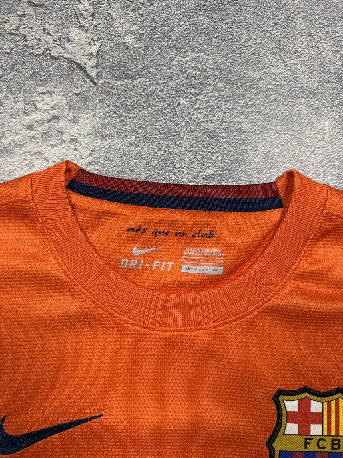 Nike Nike FCB Barcelona Orange Qatar Foundation Unicef Jersey Size US S / EU 44-46 / 1 - 10 Thumbnail
