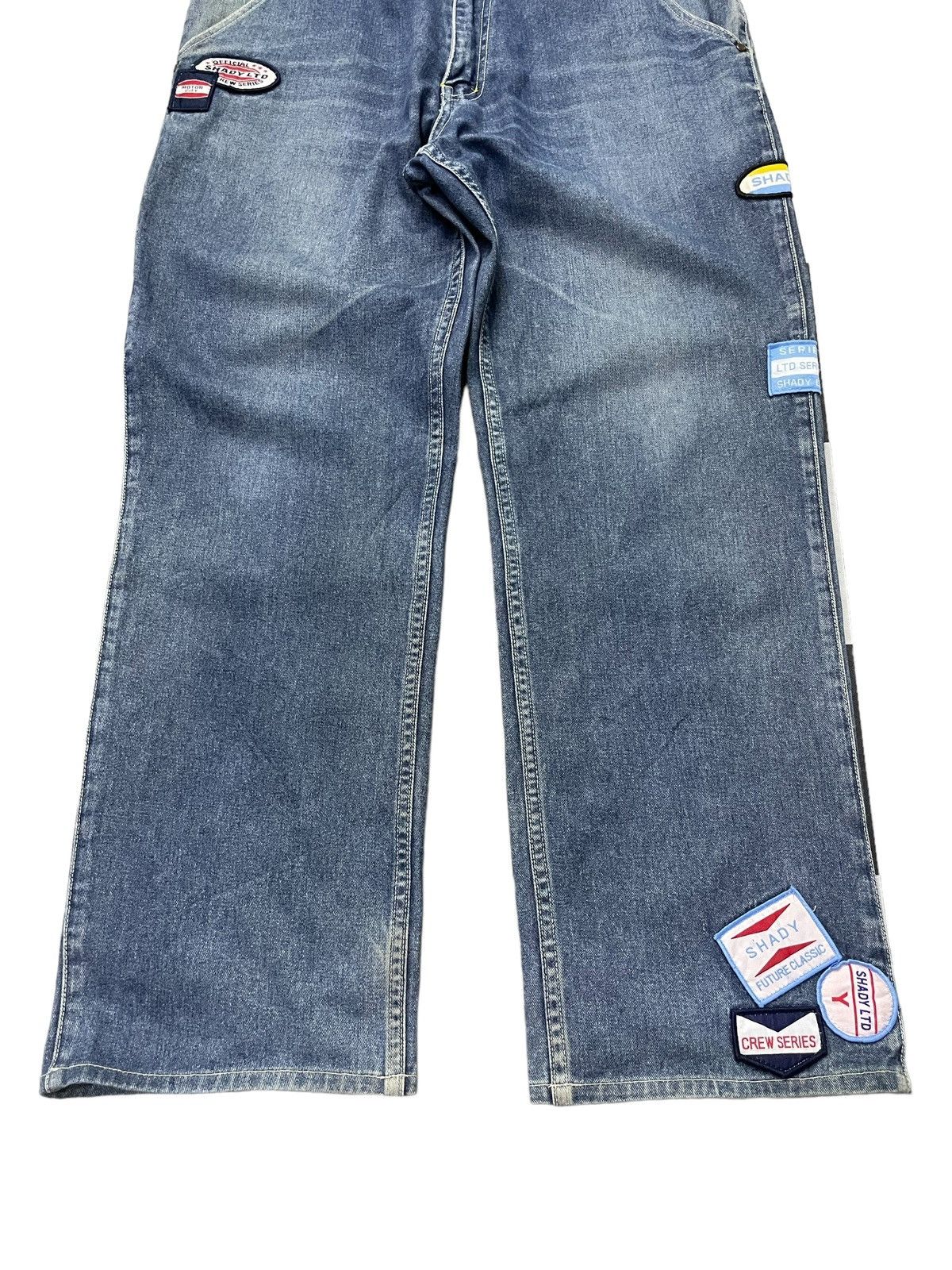 Eminem × JNCO Vintage Eminem Shady Ltd Patched Rap Baggy Massive Jeans Size US 34 / EU 50 - 7 Thumbnail