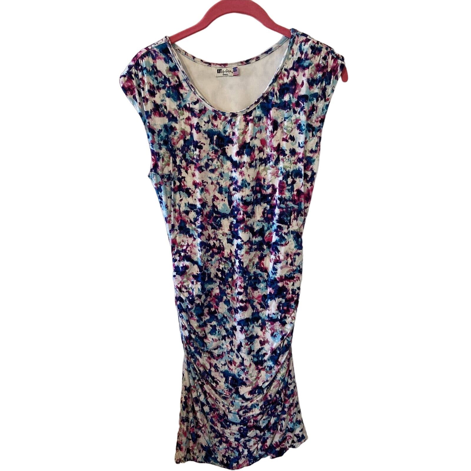 Other Kut From the Kloth Dress Bodycon Stretch Watercolor Print S Size S / US 4 / IT 40 - 1 Thumbnail