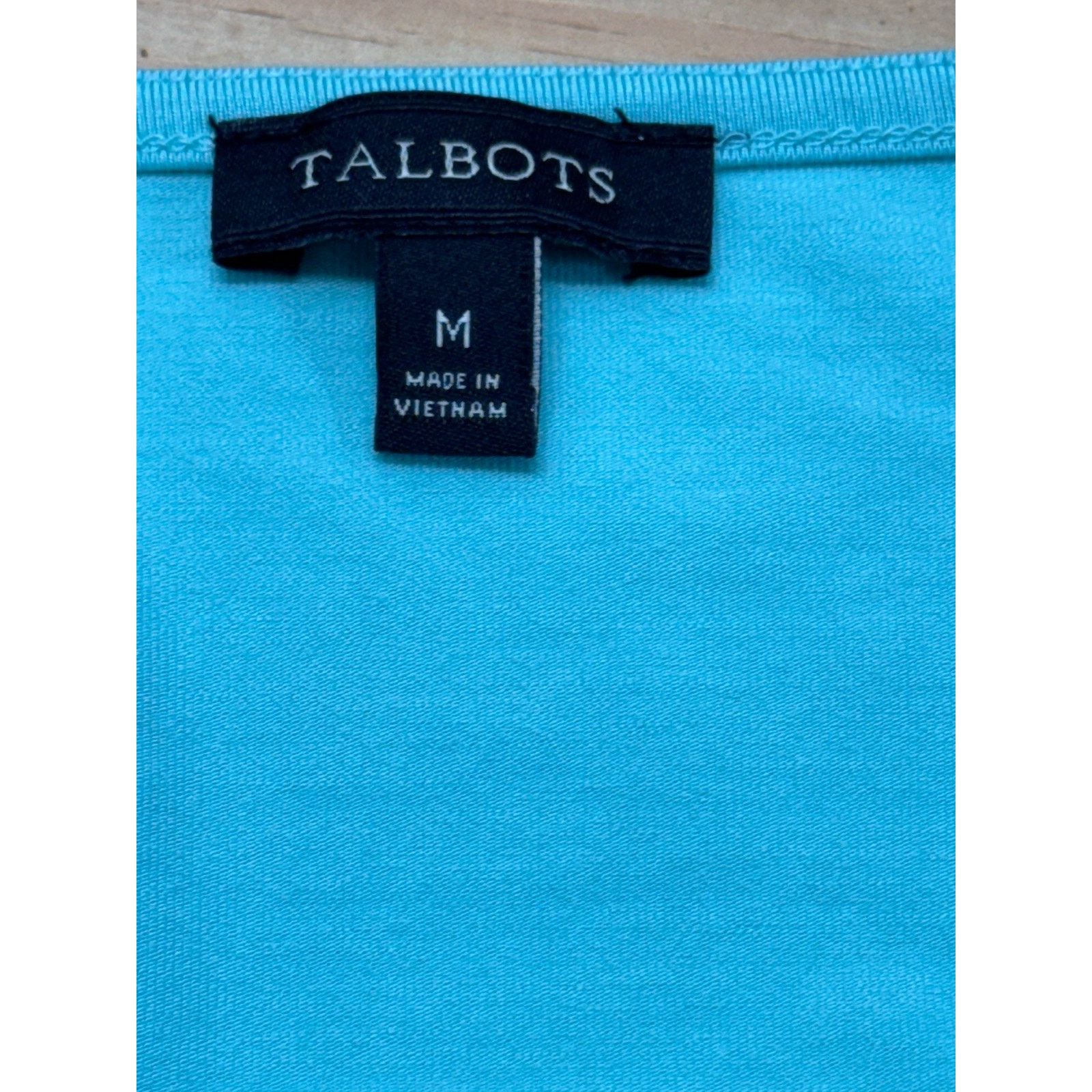 Other Talbots Top Women M Blue Scoop Neck Tee Rayon Stretch Casual Size M / US 6-8 / IT 42-44 - 5 Thumbnail