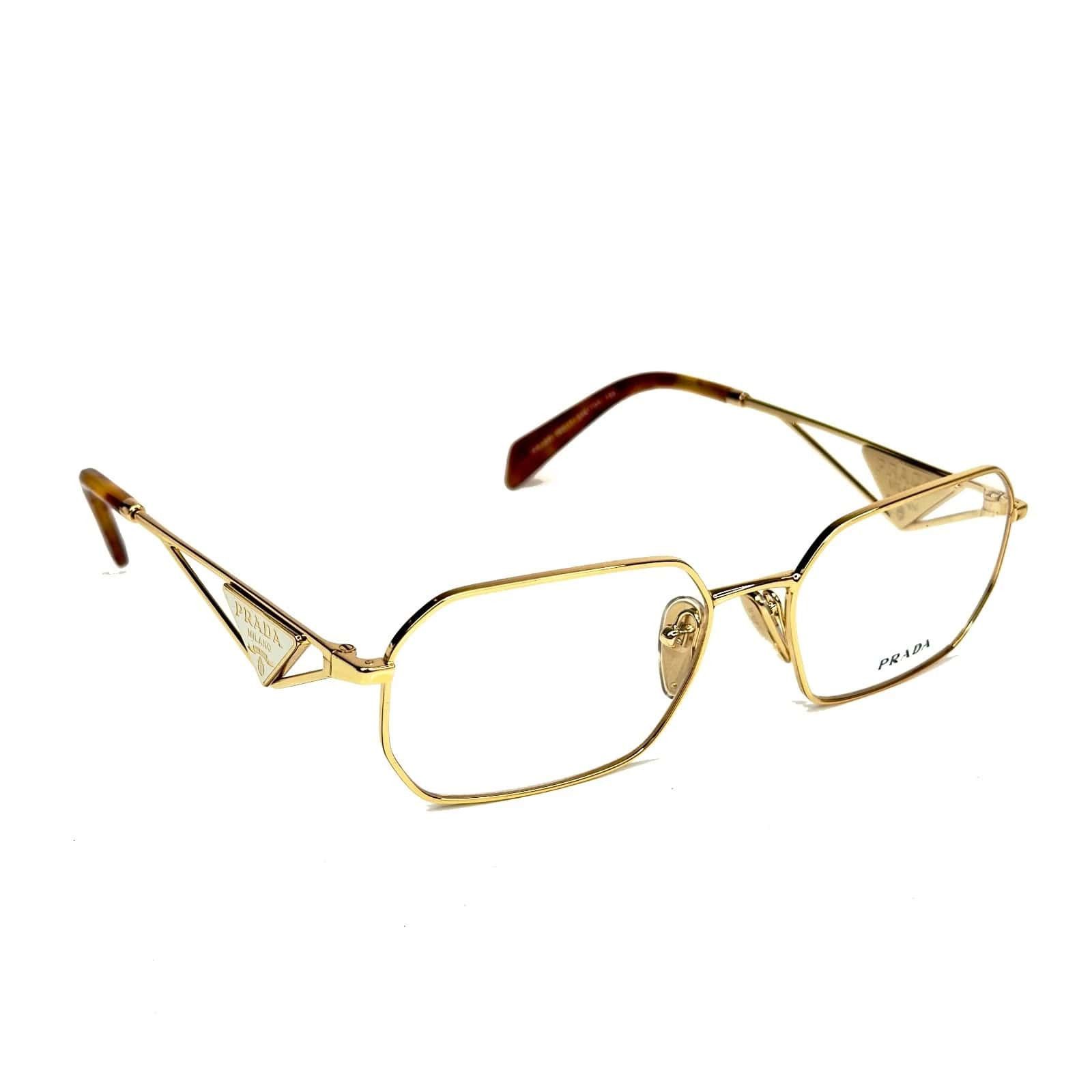 Prada PRADA TAMPO PRA53V Gold Triangle Logo Metal Optical A53 Size ONE SIZE - 2 Thumbnail