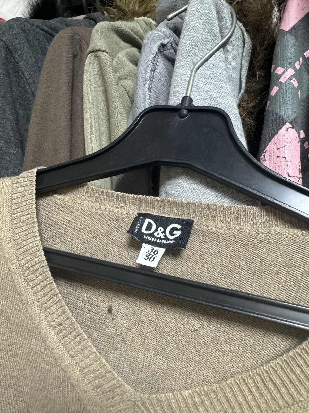 Dolce & Gabbana × Vintage Dolce & Gabbana Vintage Sweater Leather Logo Size US S / EU 44-46 / 1 - 5 Thumbnail