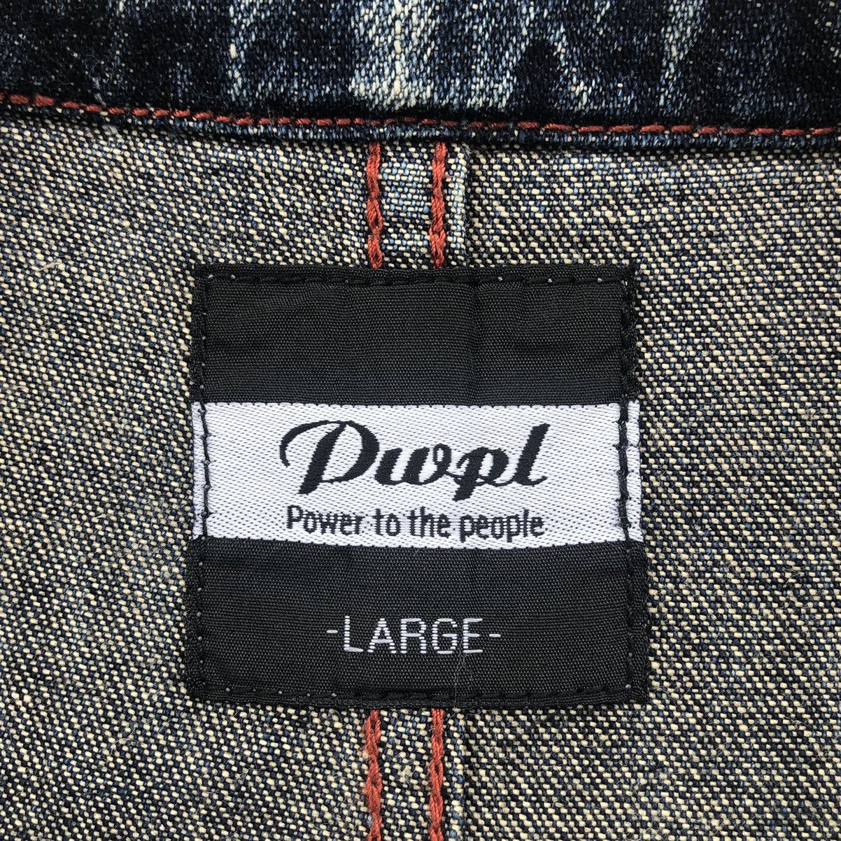 Japanese Brand Japanese Pwpl Riot Striped Indigo Workers Chore Denim Jacket Size US L / EU 52-54 / 3 - 15 Thumbnail