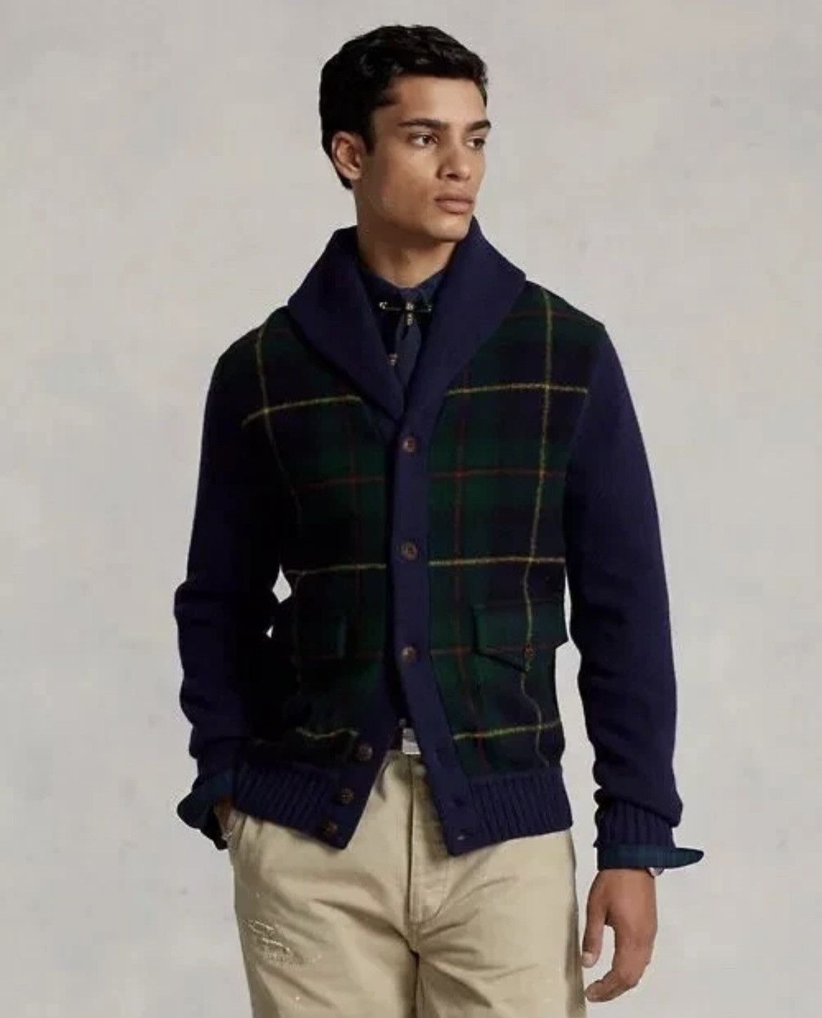 Polo Ralph Lauren Polo Ralph Lauren Tartan Plaid Wool Cardigan Men’s Small Size US S / EU 44-46 / 1 - 1 Thumbnail