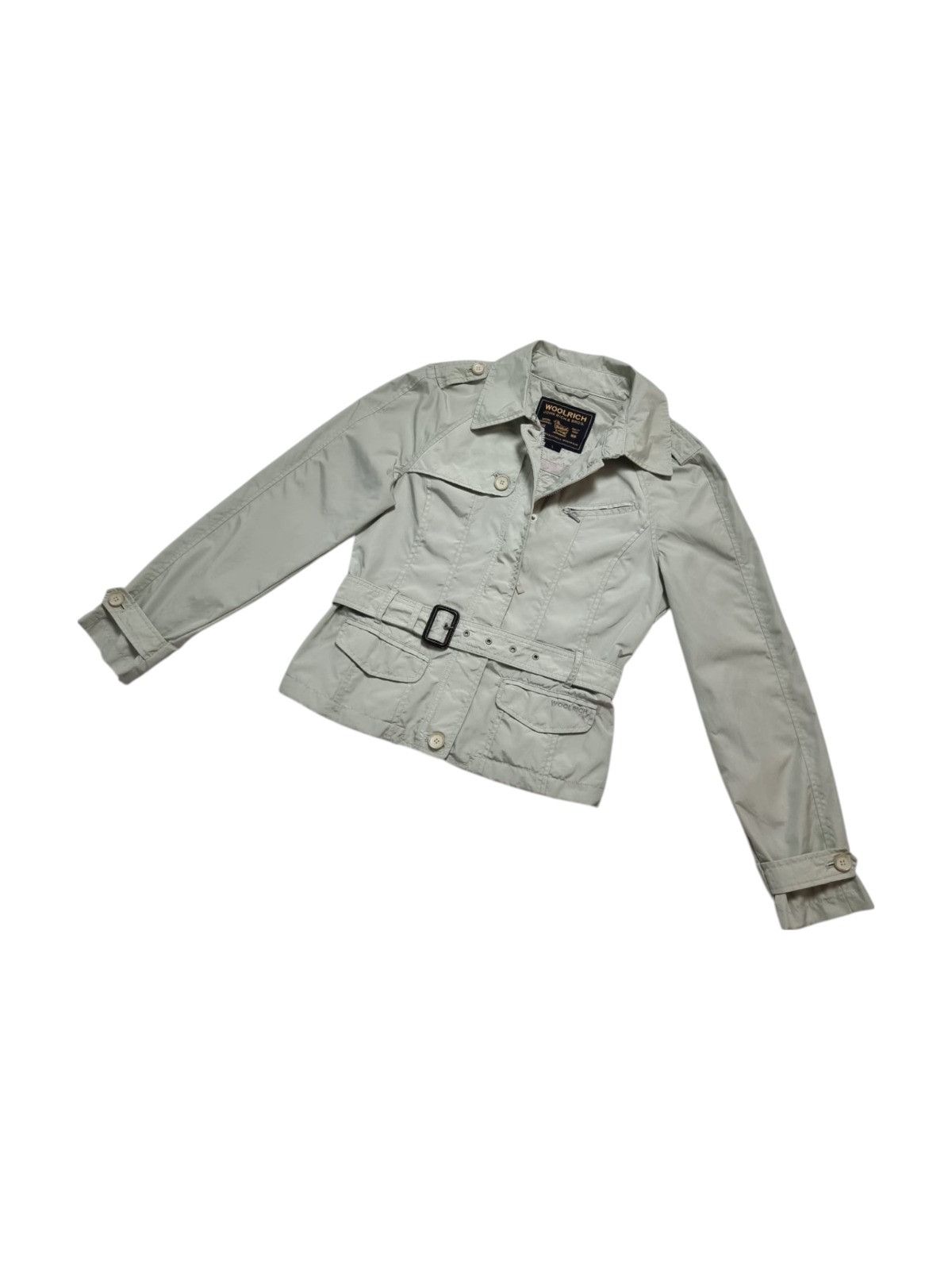 Woolrich Woolen Mills Woolrich short belted field jacket L womens ecru Size M / US 6-8 / IT 42-44 - 1 Thumbnail