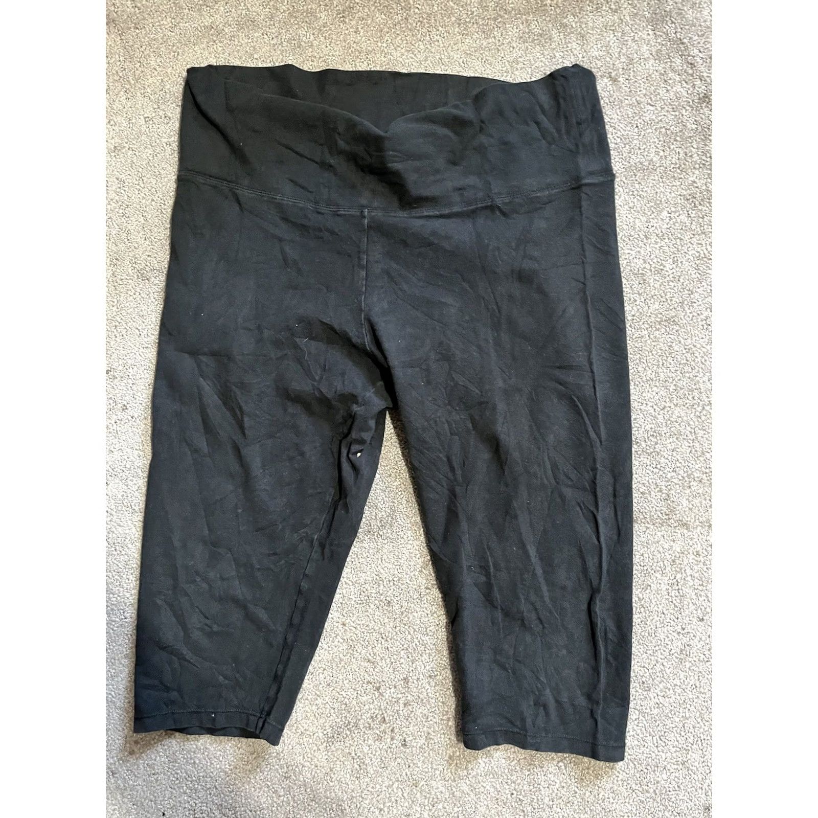 Vintage Aerie Play Capri Leggings Move High Waisted XL Black Size 40" / US 18 - 3 Thumbnail