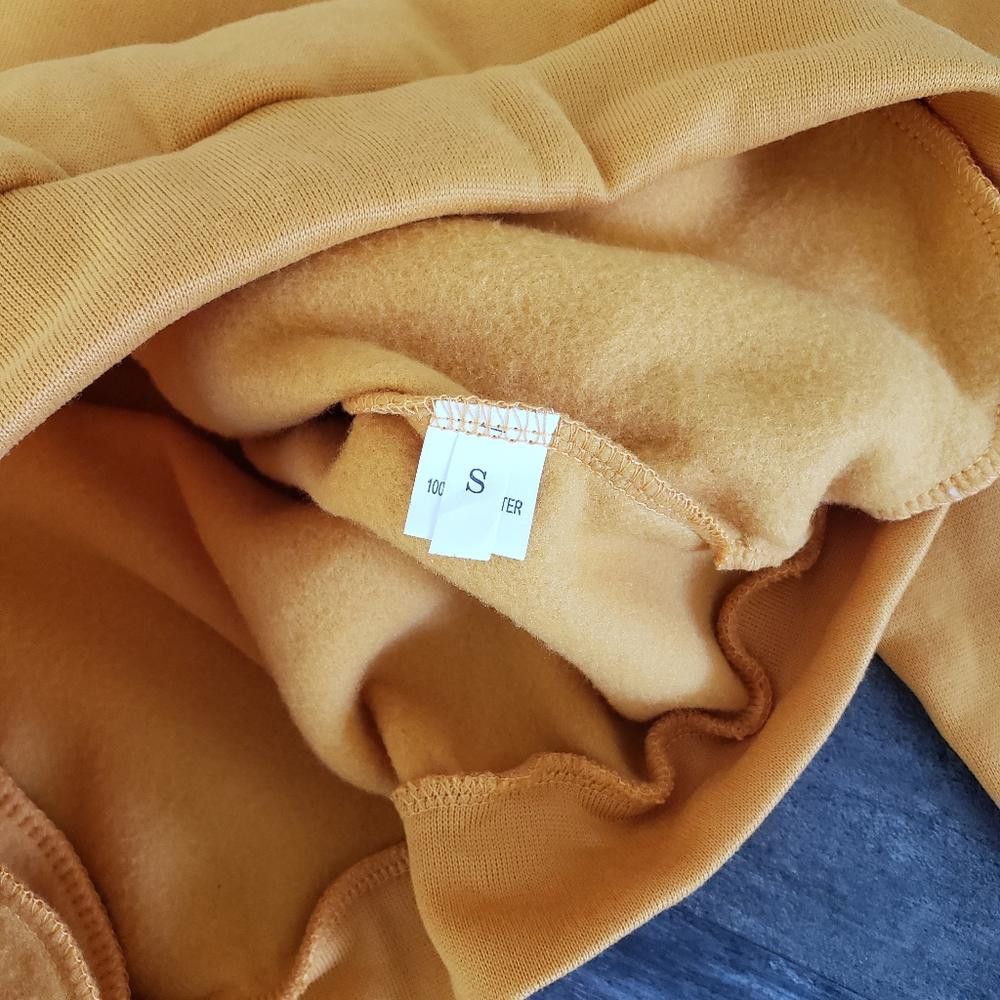 Shein Mustard Basic Sweatshirt Long Sleeve Size 28" / US 6 / IT 42 - 3 Thumbnail